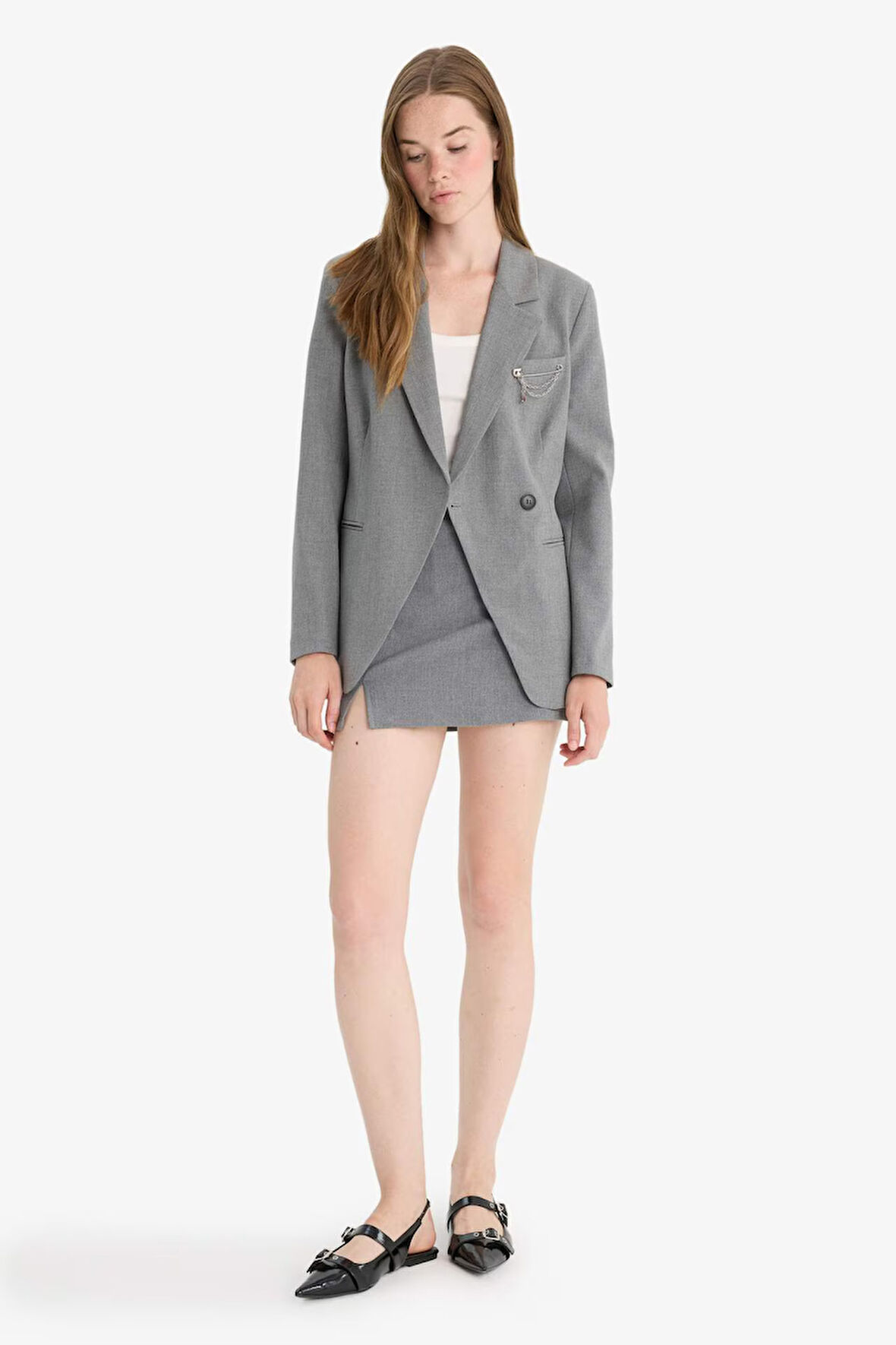 Yüksek Bel Mini Etek