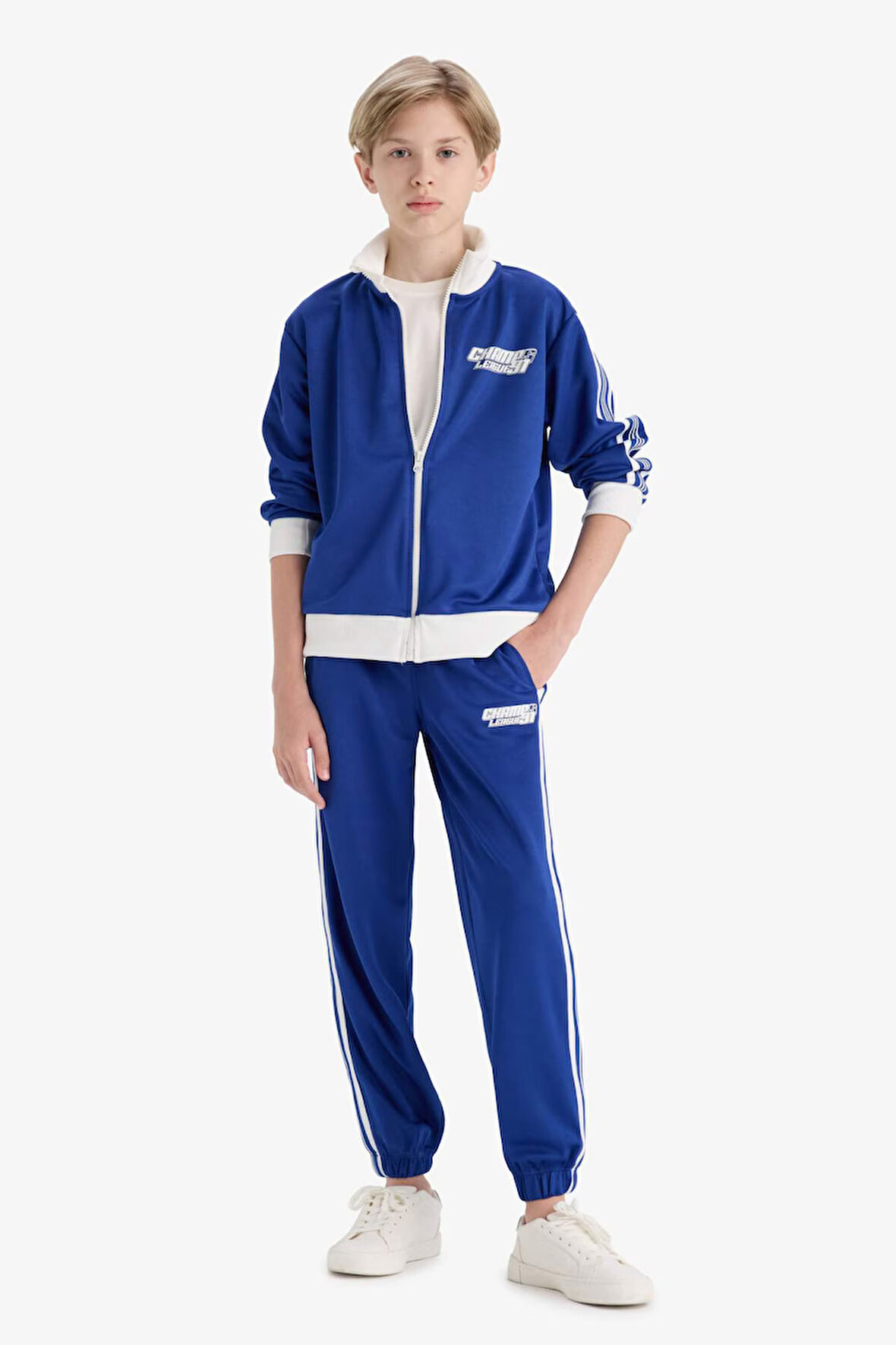 Erkek Çocuk Regular Fit Slogan Baskılı Pantolon