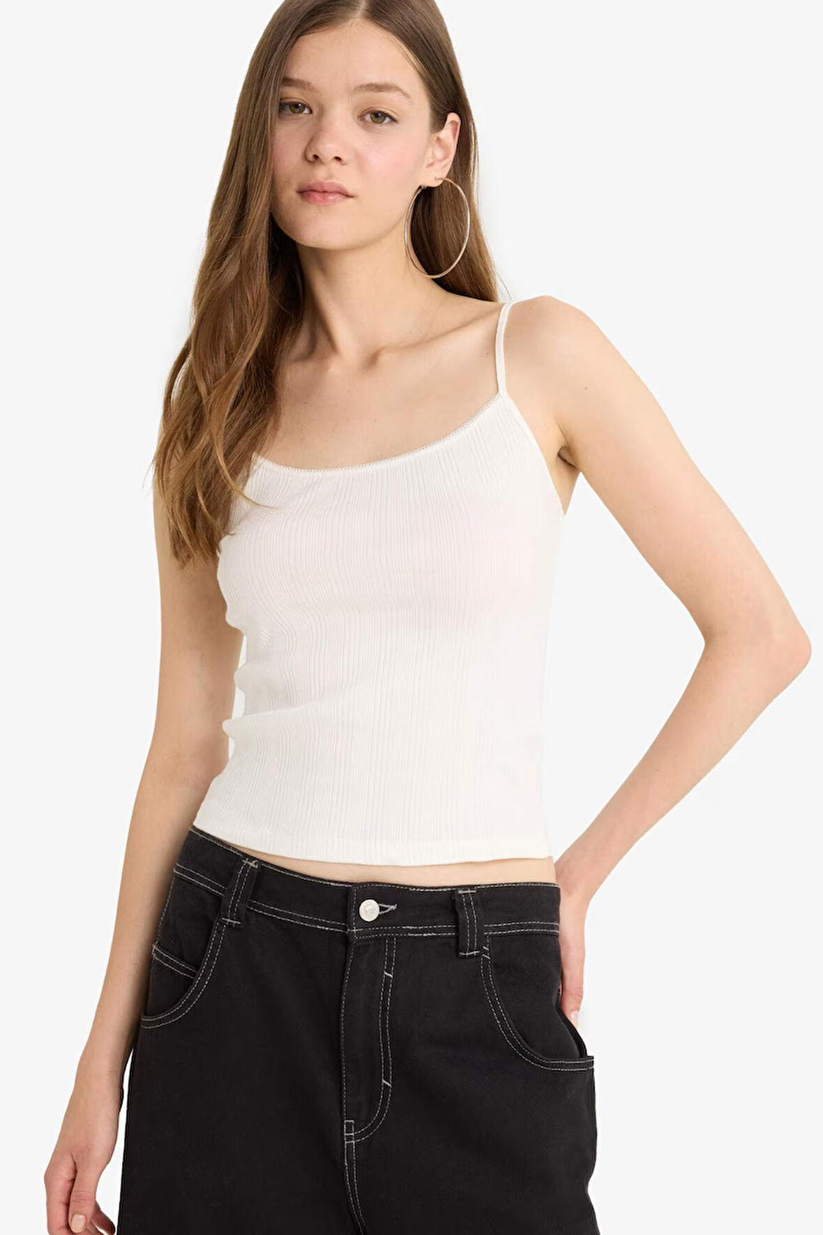 Coool Fitted V Yaka Fitilli Kaşkorse Atlet