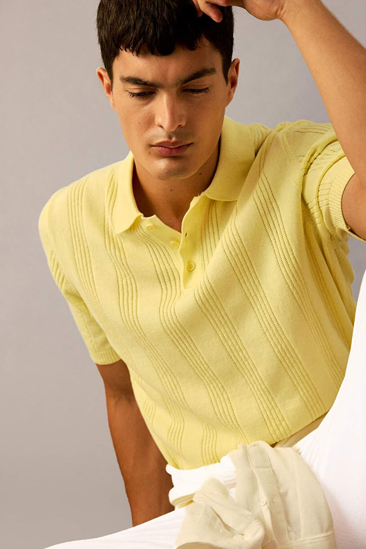 %100 Pamuk Triko Polo Tişört