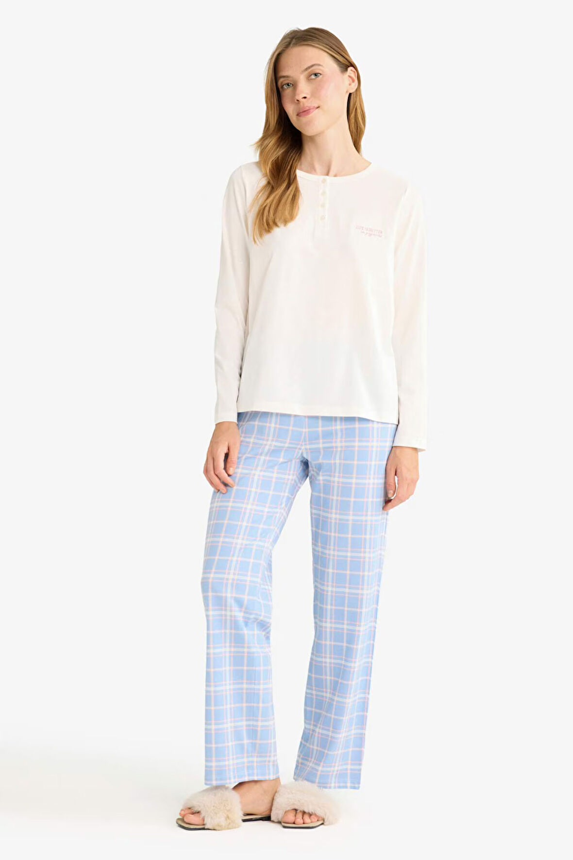 Regular Fit Uzun Kollu 2'li Takım Fall in Love