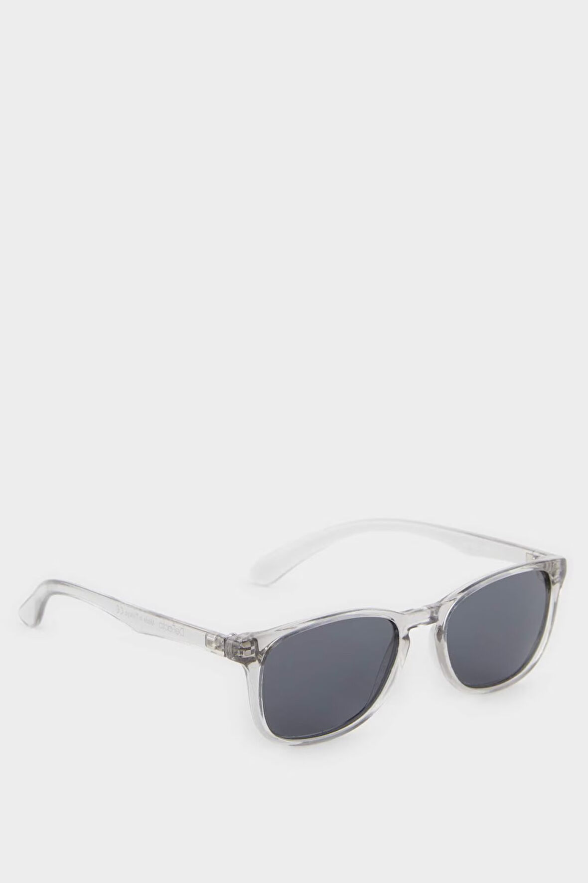 Erkek Çocuk Yuvarlak Gri Plastik Çerçeve Siyah Cam Polarize Güneş Gözlüğü