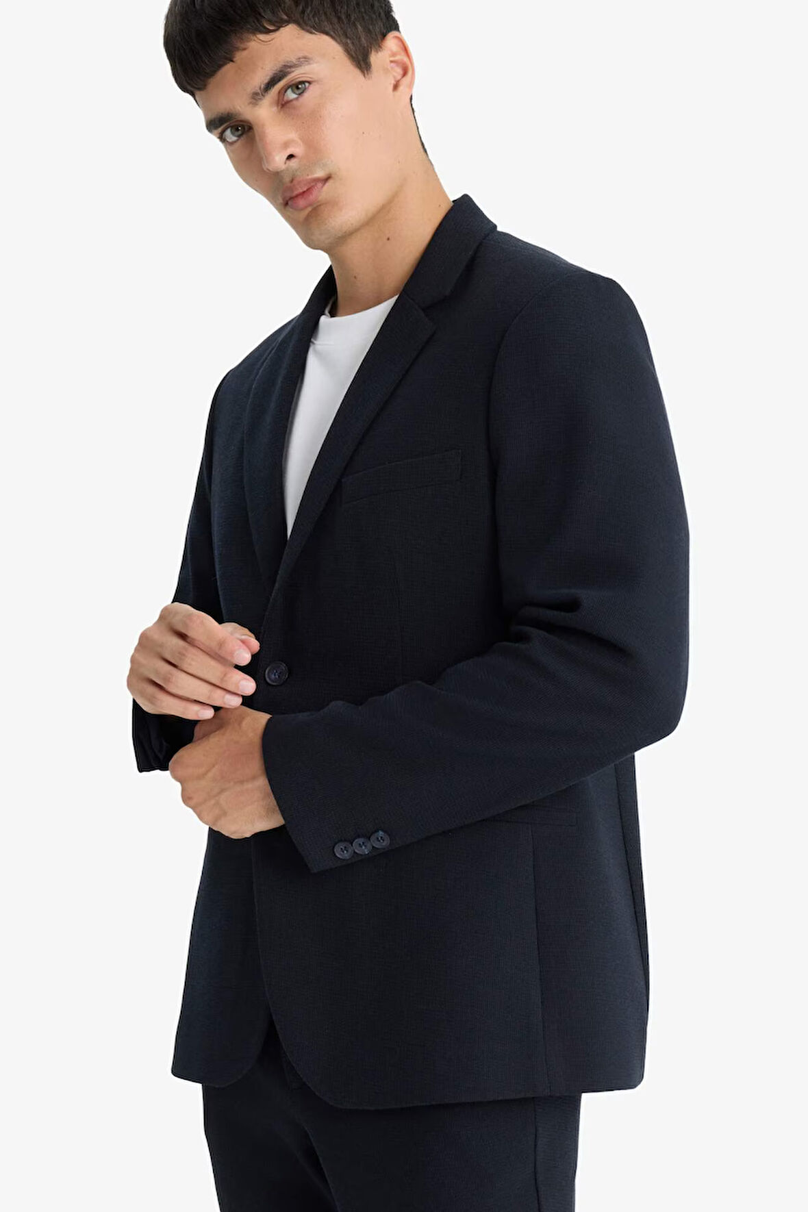 Modern Fit Penye Blazer Ceket