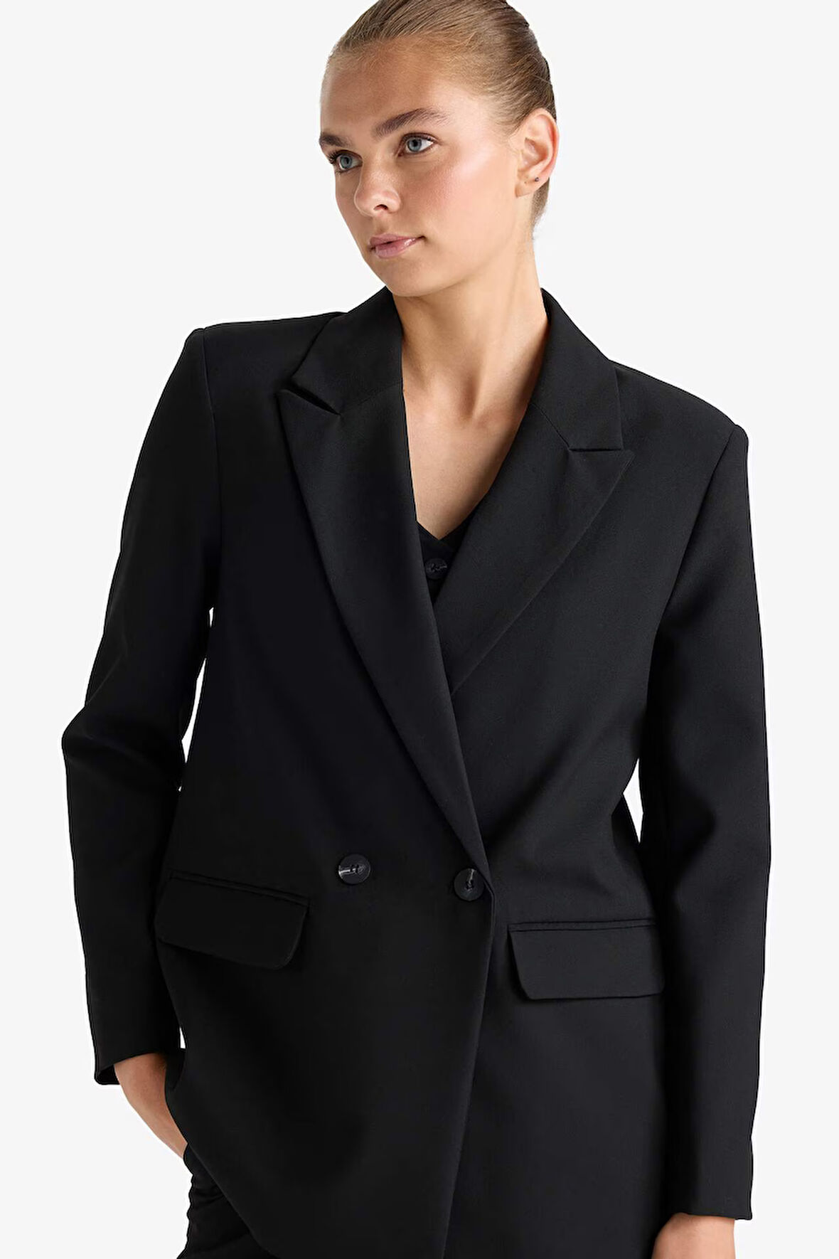 Oversize Geniş Kalıp Ceket Yaka Blazer Ceket