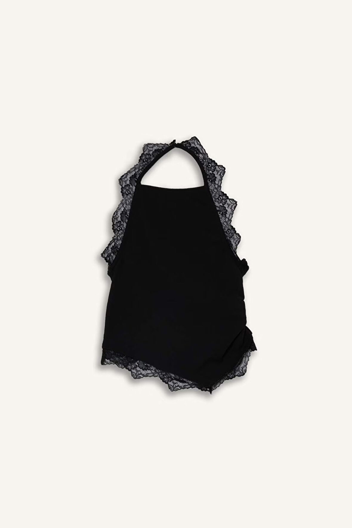 Slim Fit Dar Kesim Halter Yaka Bürümcük Atlet