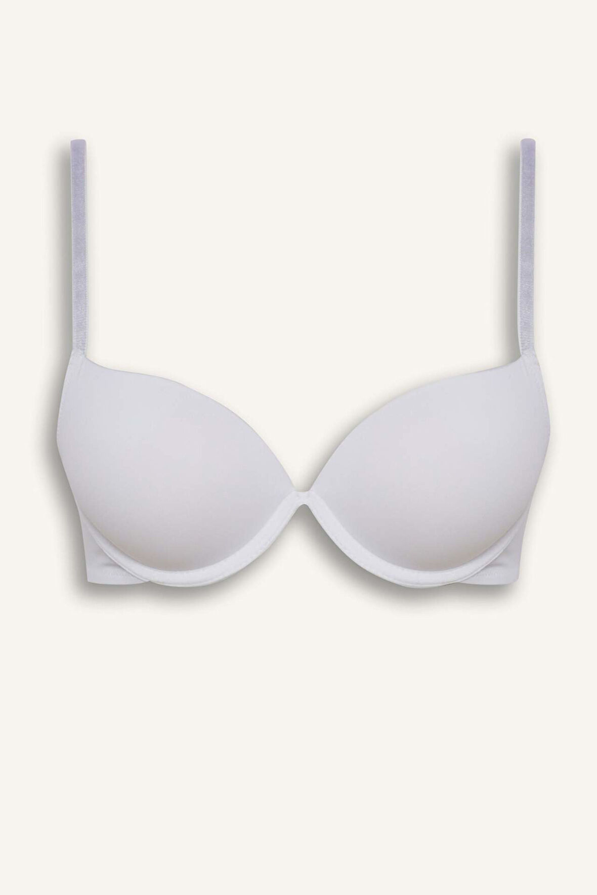Micro Kaplı Full Push Up Balenli Tişört Bra -Fall in Love