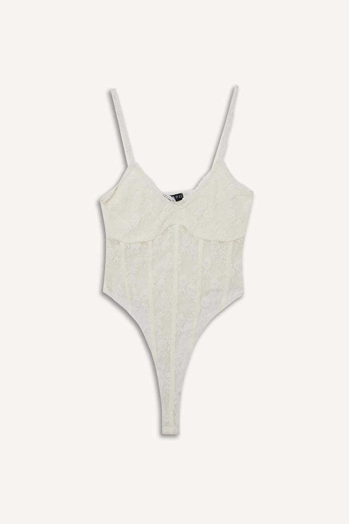 Coool Dantel İnce Askılı Çıtçıtlı Body