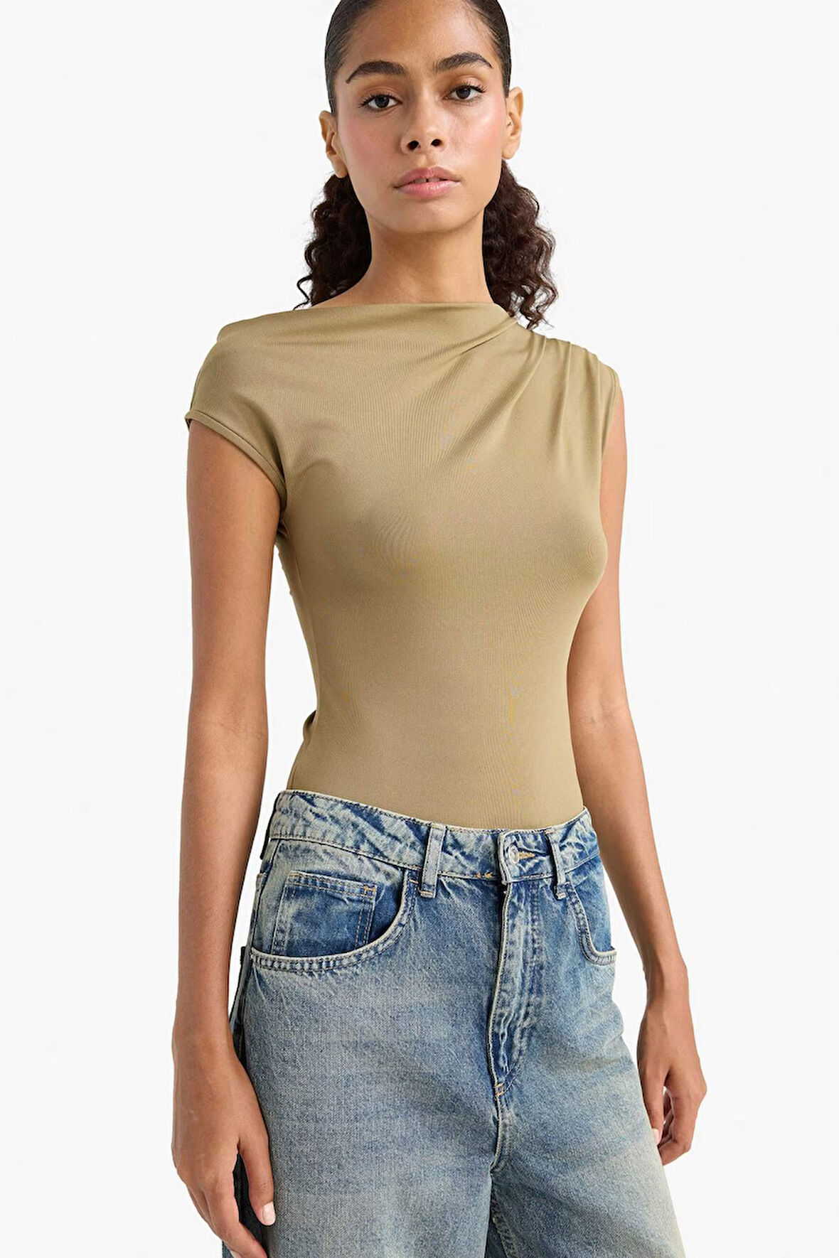 Slim Fit Dar Kesim Tek Omuzlu Atlet