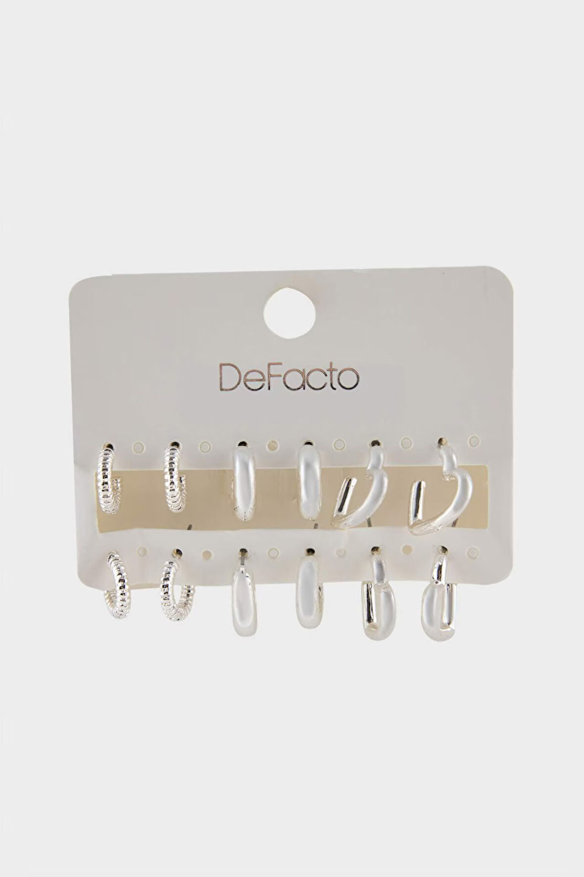 Kadın 6'lı Silver Küpe