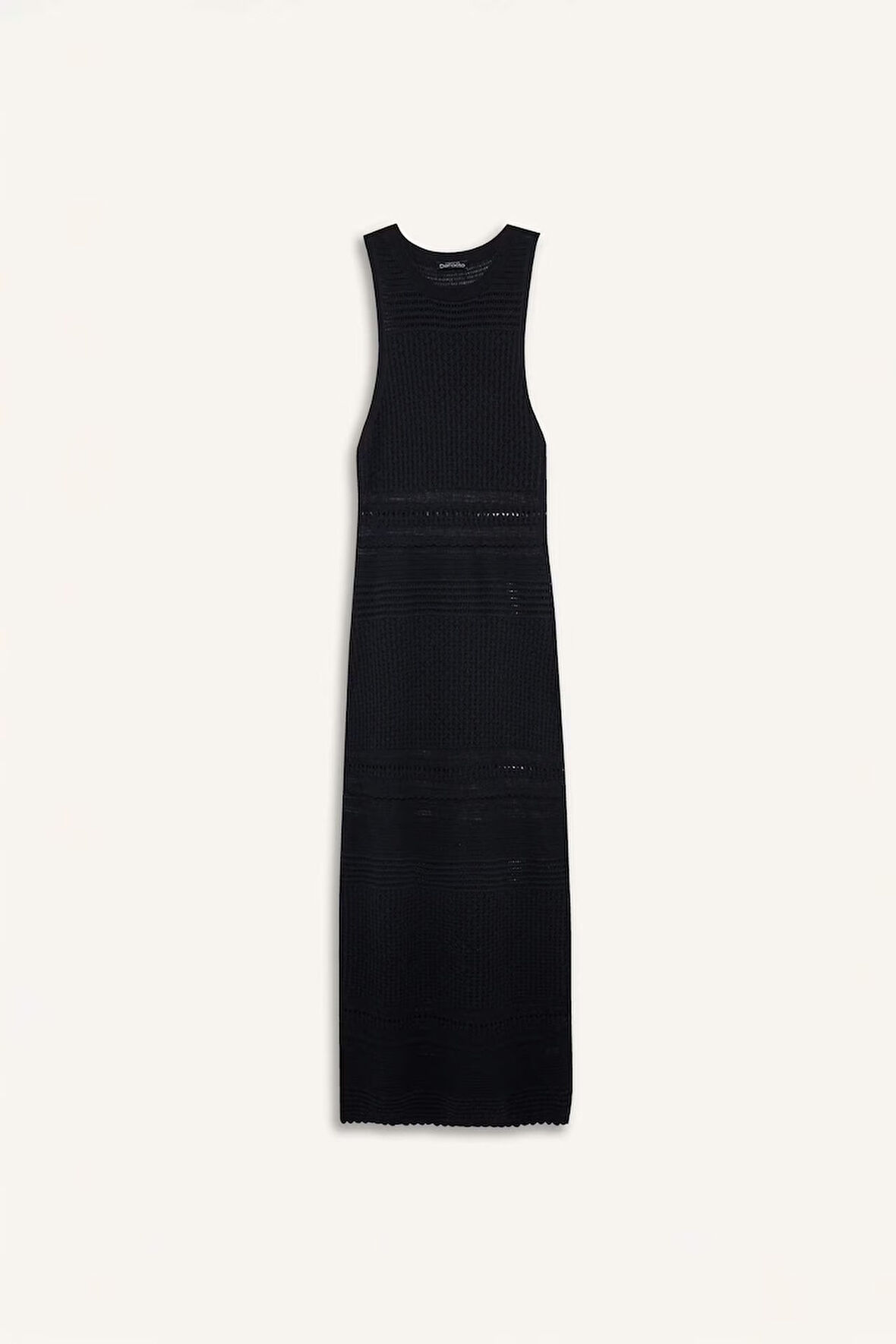 Slim Fit Dar Kesim Halter Yaka Kolsuz Elbise