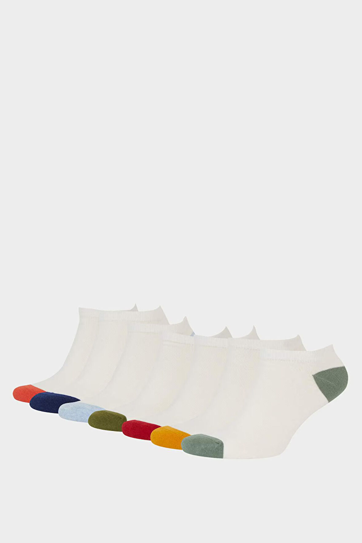 Erkek 7'li Pamuklu Patik Çorap