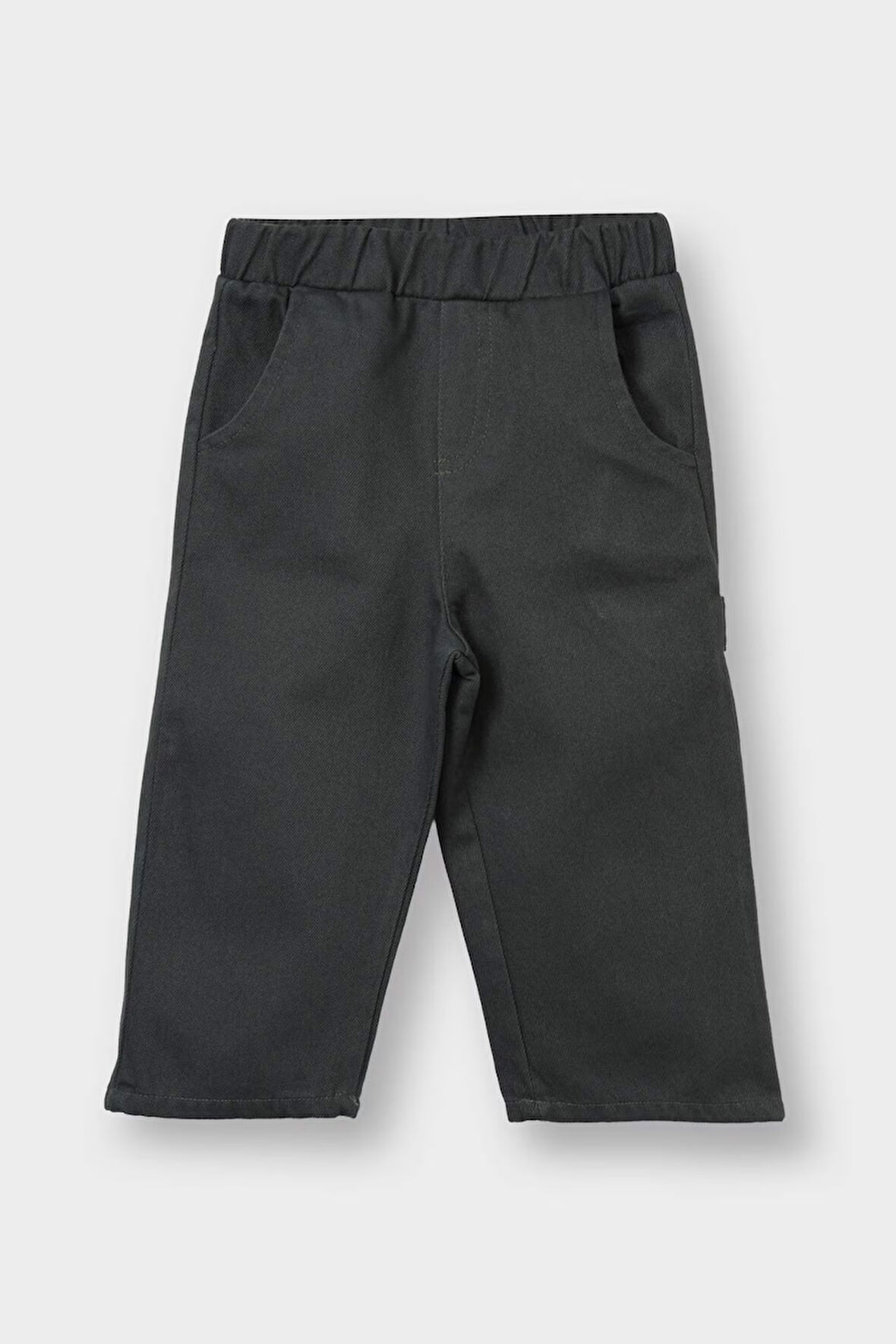 Erkek Bebek Etiket Baskılı Gabardin Pantolon