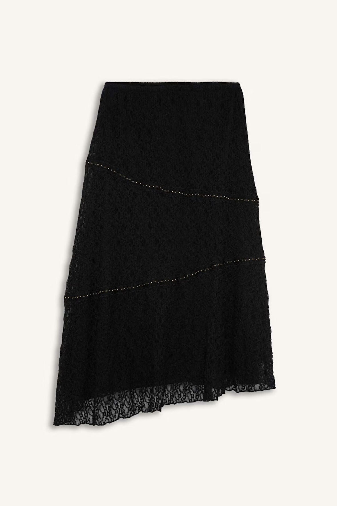 A Kesim Normal Bel Dantel Mini Etek