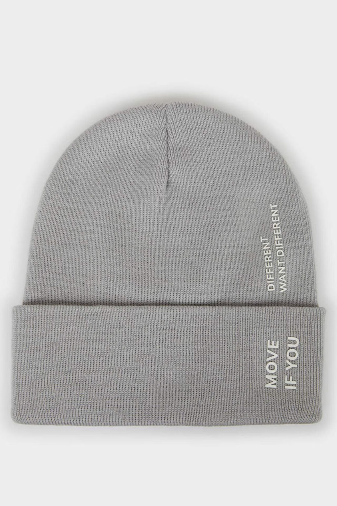 Erkek Baskılı Triko Bere