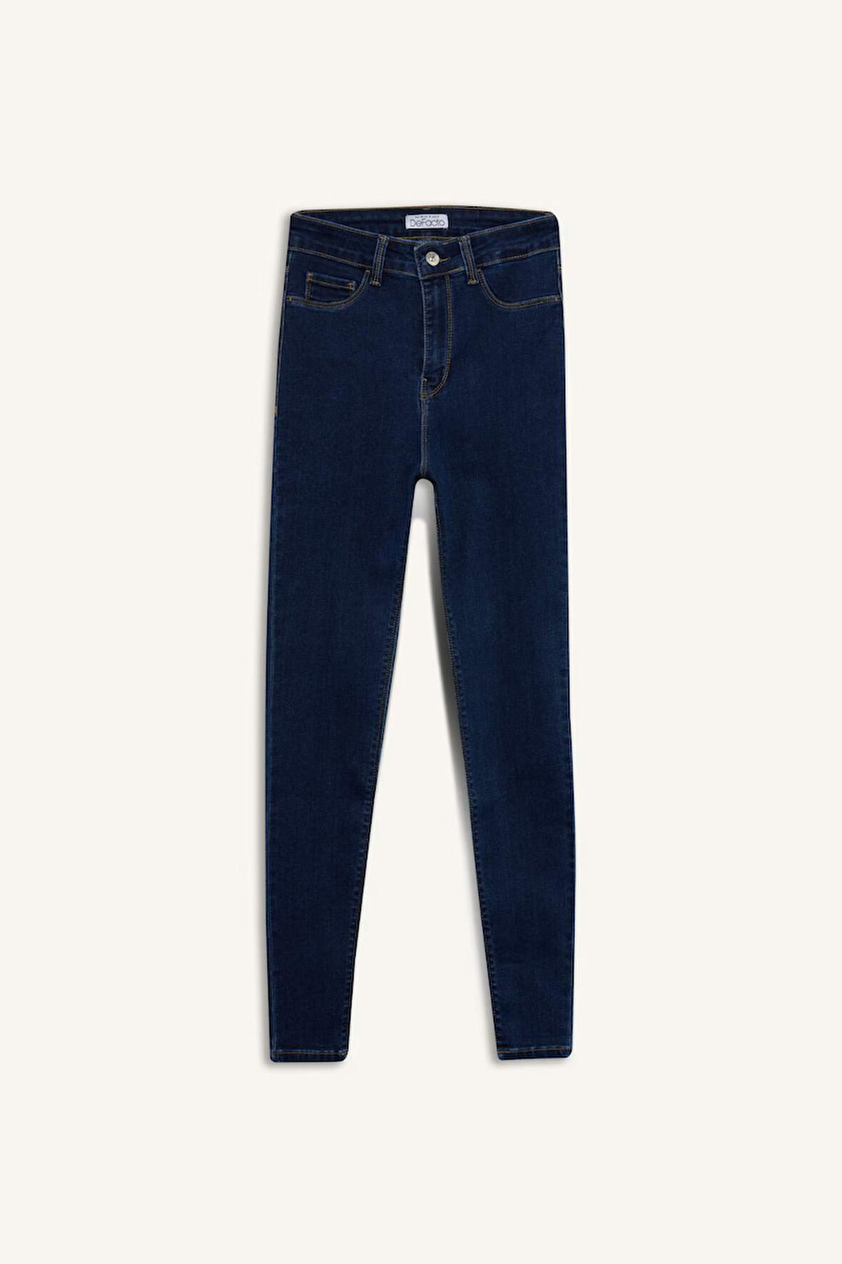 Yüksek Bel Bilek Boy Jean Pantolon