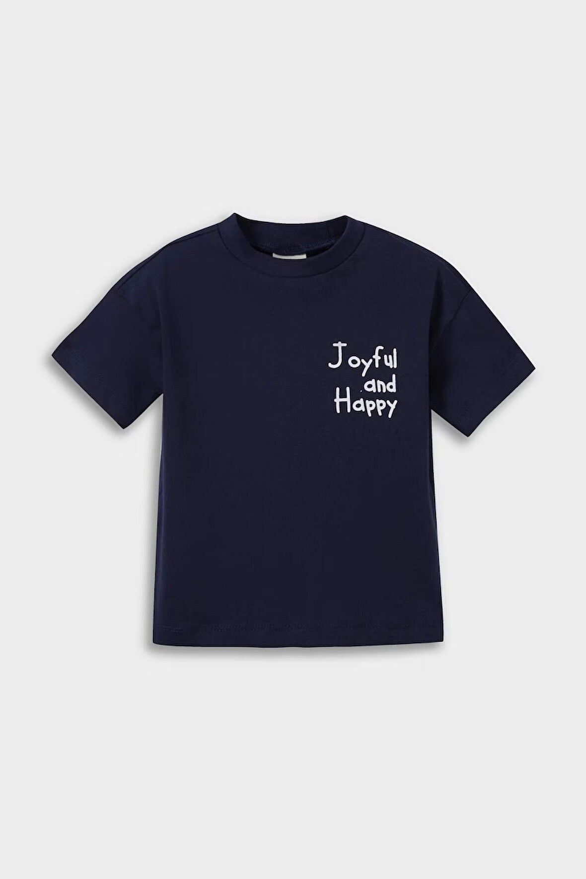 DeFacto Erkek Bebek Bisiklet Yaka Baskılı Kısa Kollu Tişört F3917A525AUNV241