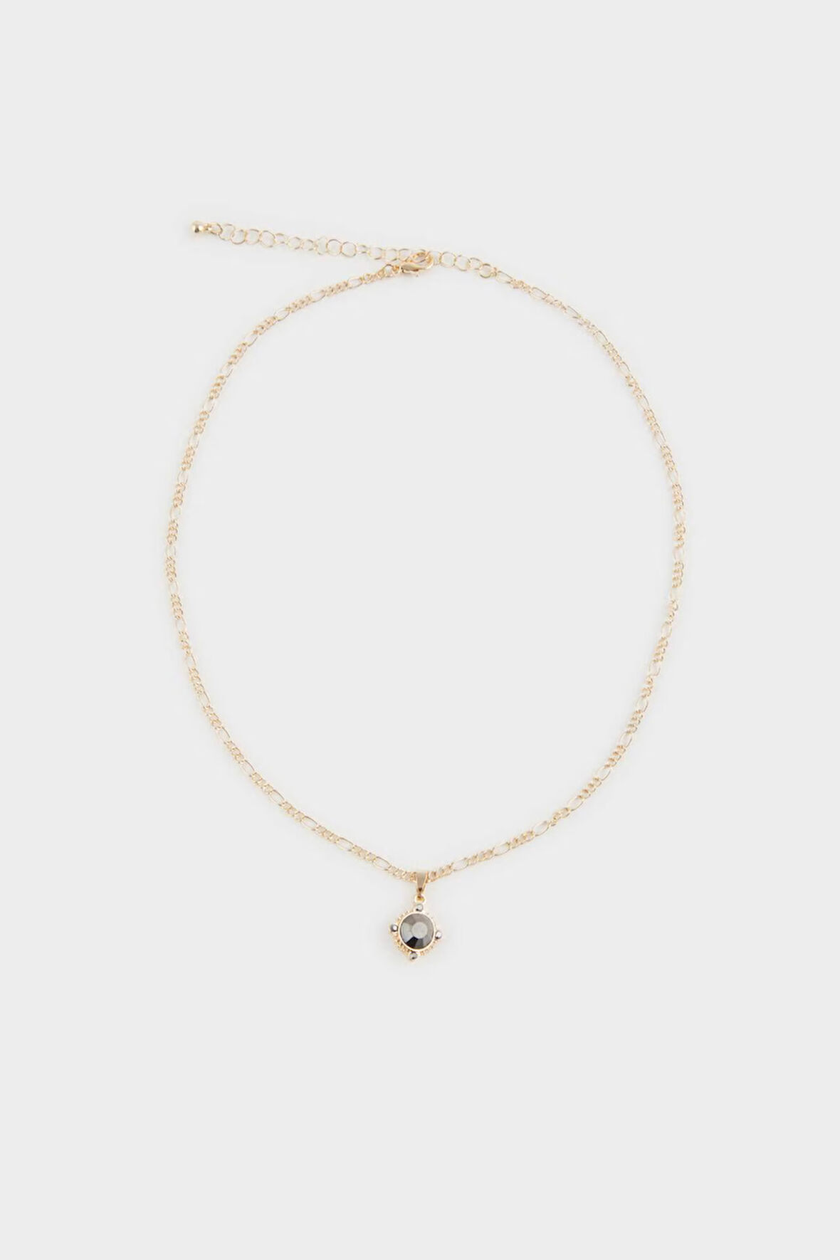 Kadın Taşlı Gold Kolye