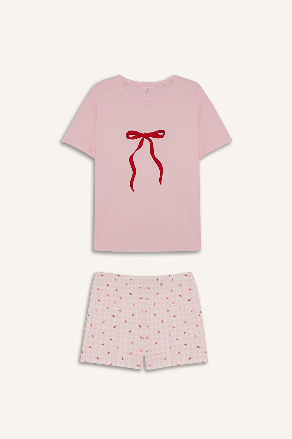 Regular Fit Kısa Kollu 2'li Takım -Fall in Love