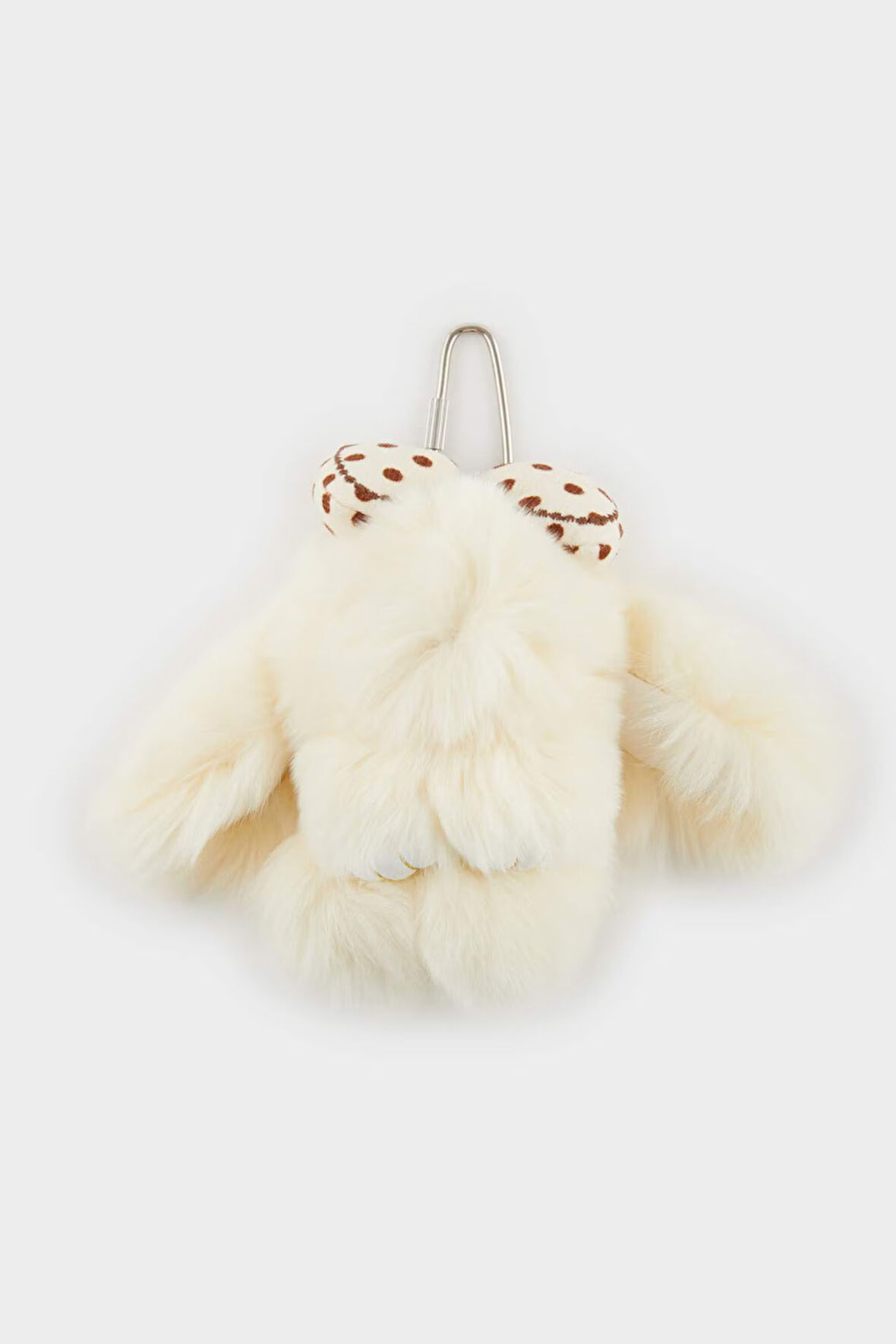 Kadın Bej Tavşan Charm Anahtarlık