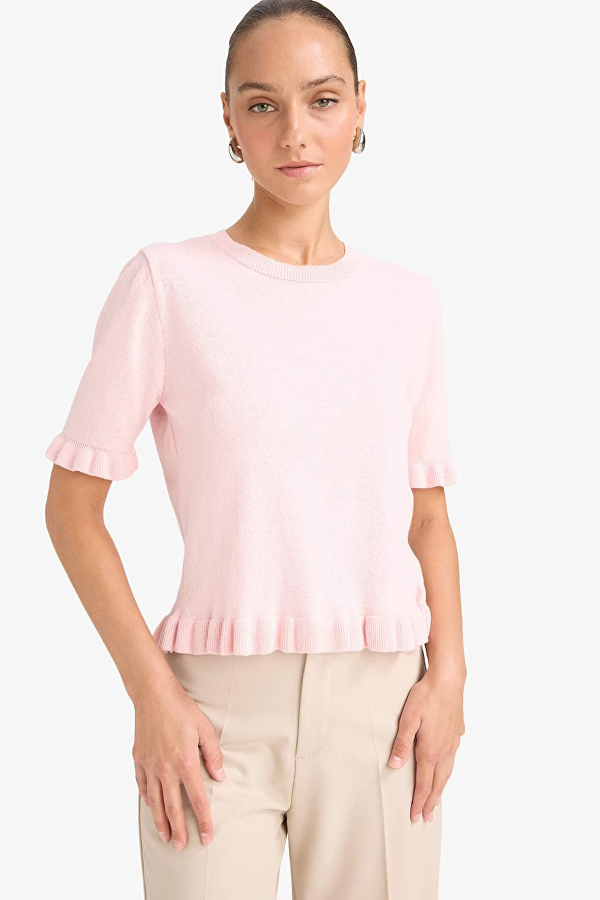 Regular Fit Bisiklet Yaka Kazak