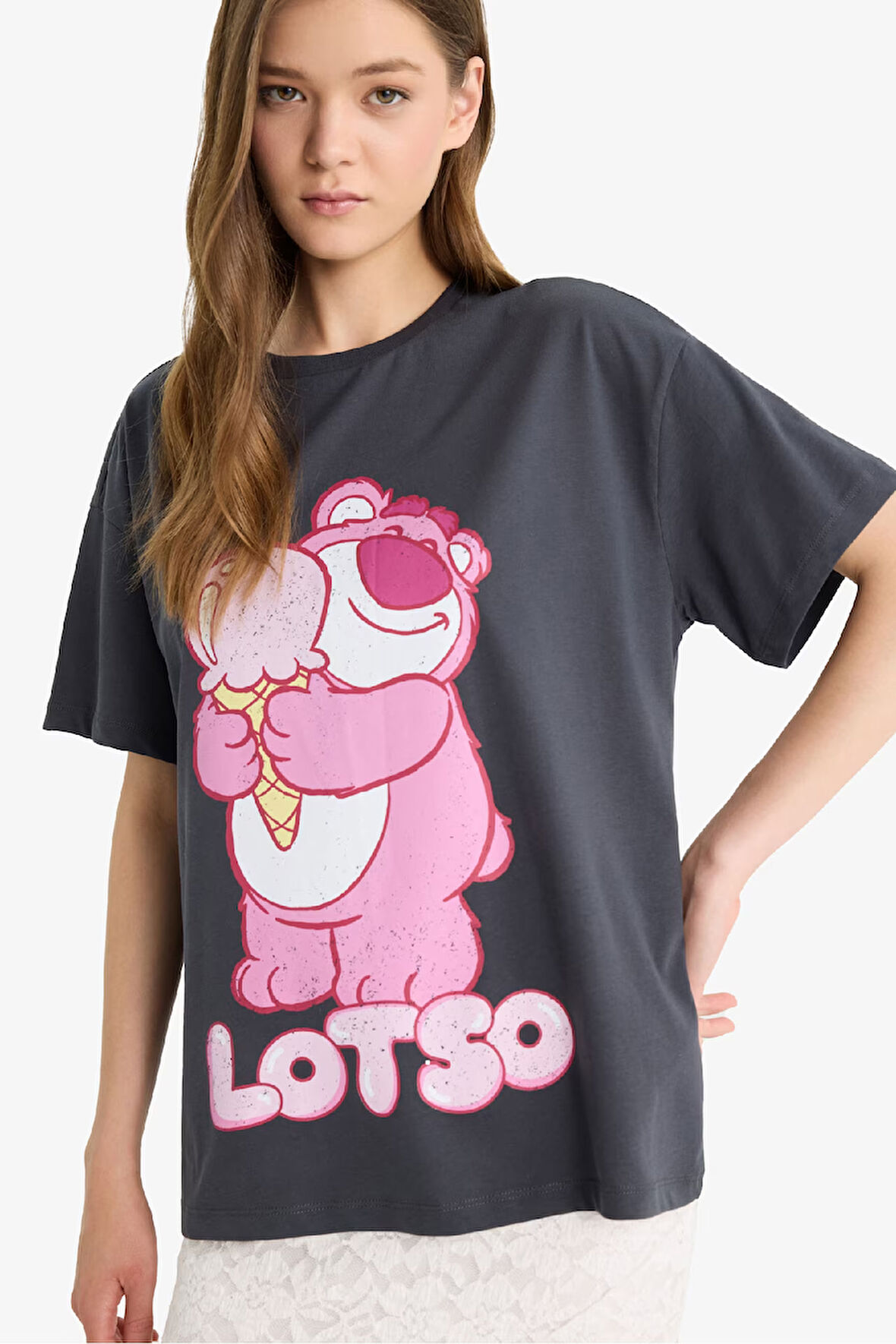 DeFacto Coool Toy Story Oversize Geniş Kalıp Kısa Kollu Tişört F5165AX25SMAR191