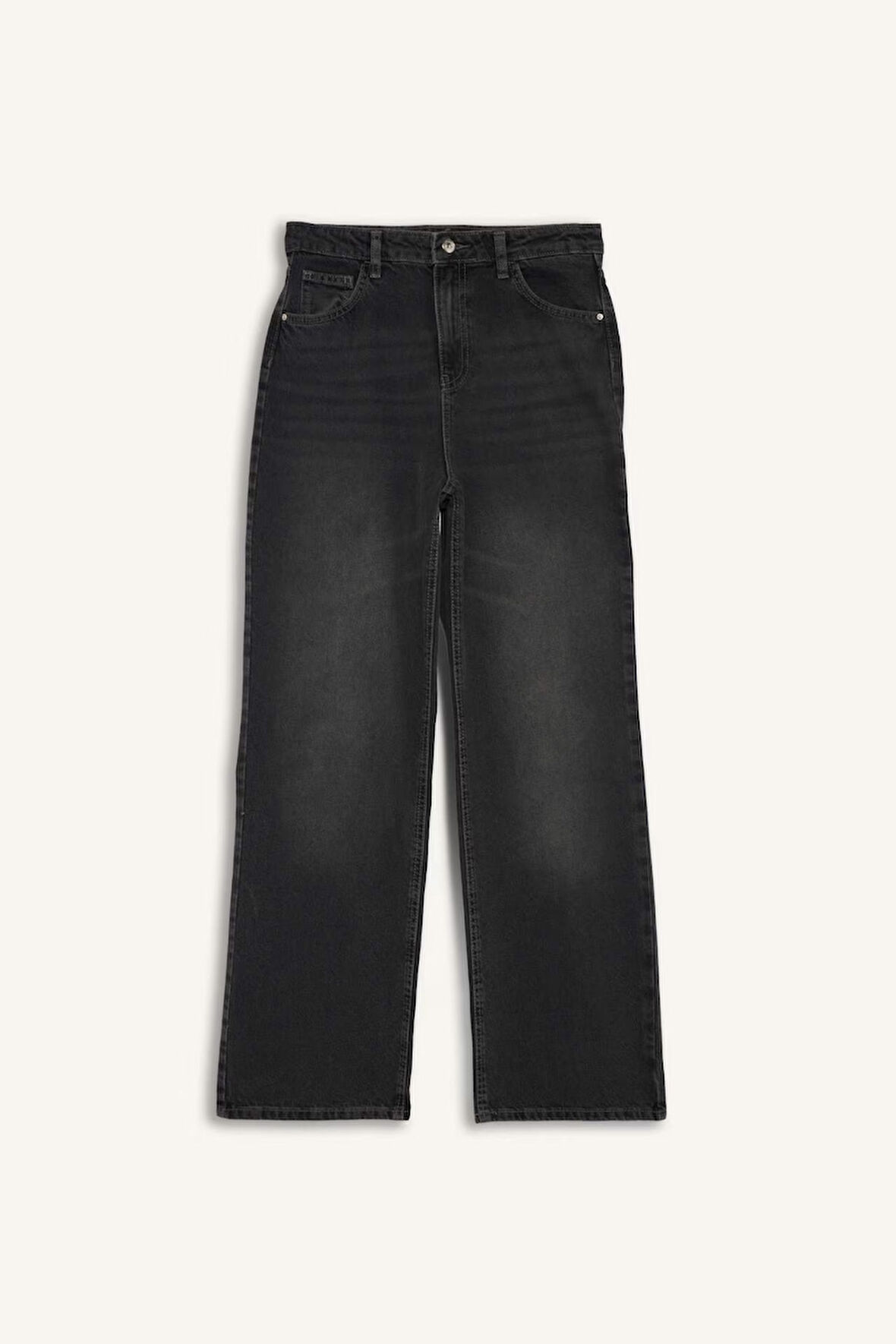 90's Wide Leg Yüksek Bel Uzun Jean Pantolon