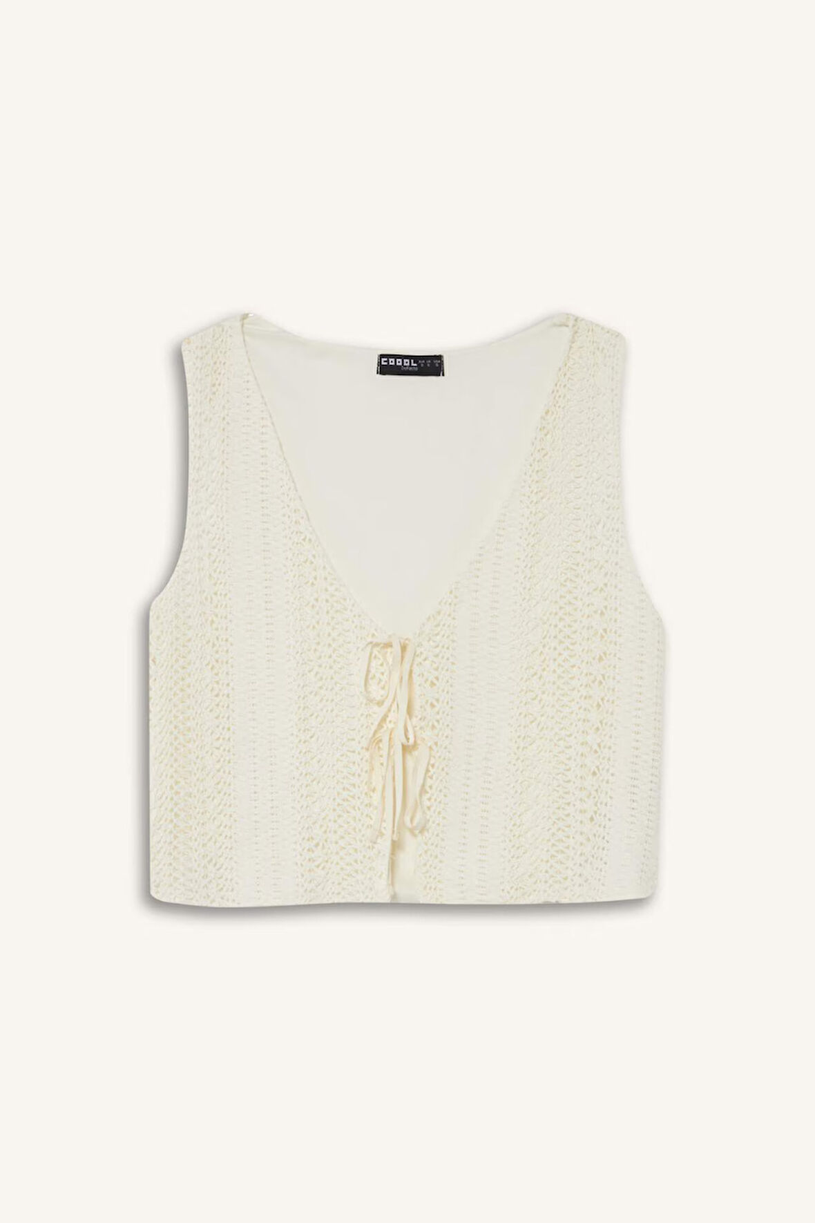 Coool Loose Fit V Yaka Triko Görünümlü Atlet