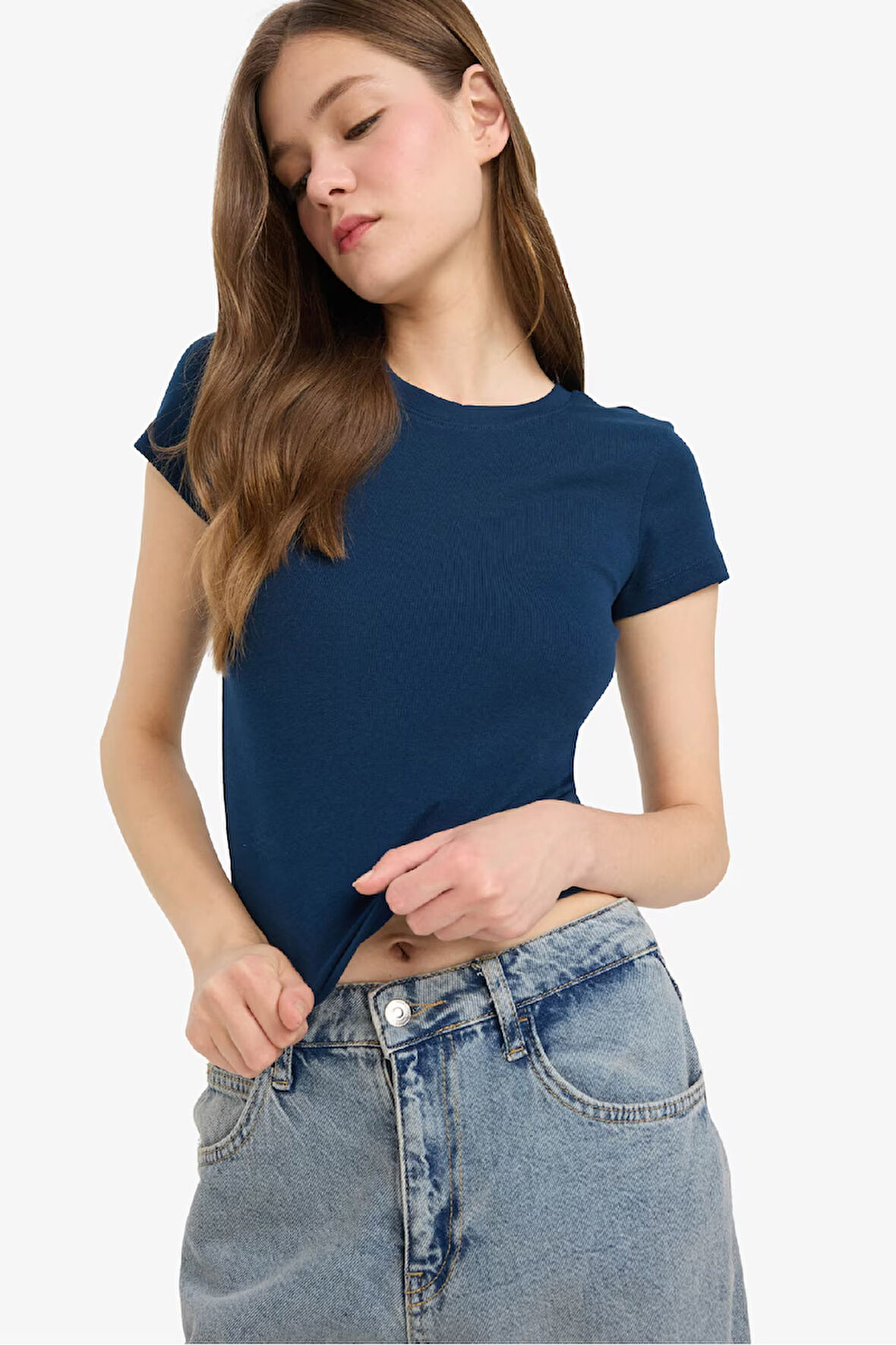 Coool Fitted Ribana Kısa Kollu Tişört