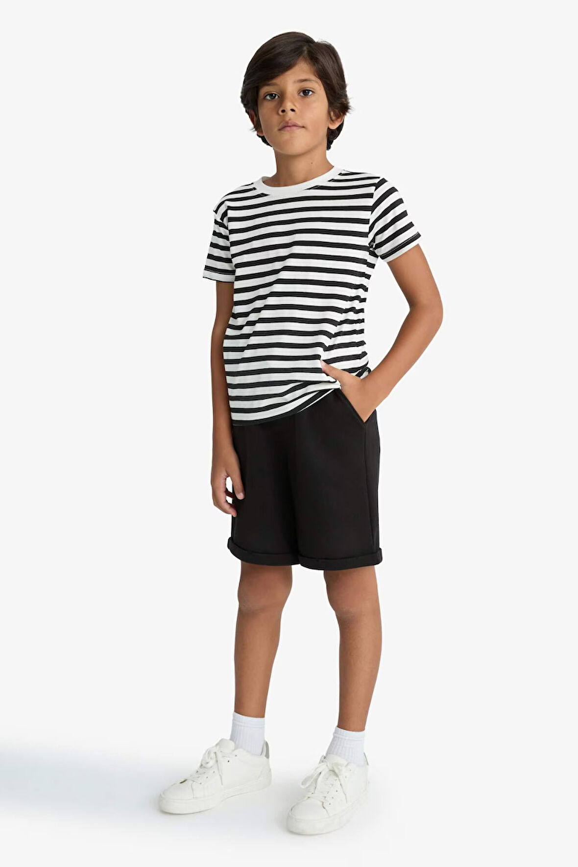 Erkek Çocuk Beli Lastikli Pike Şort