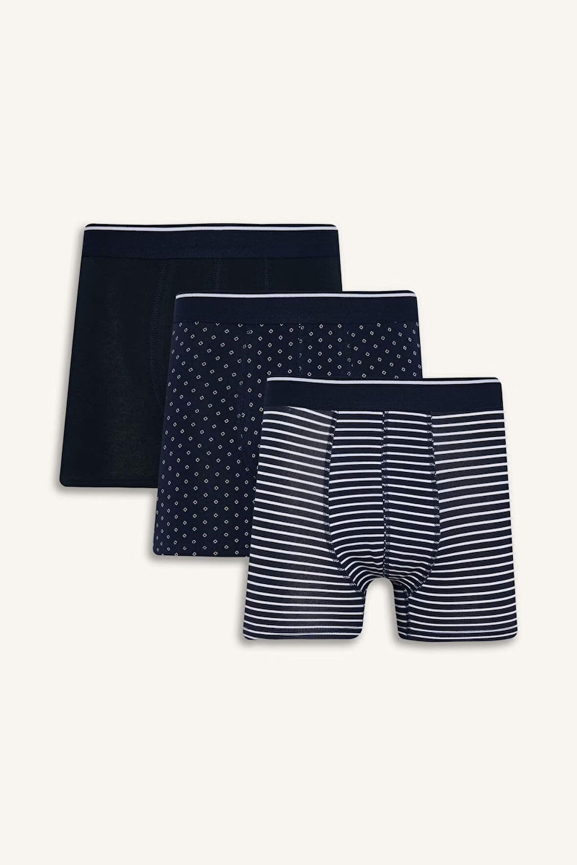 Regular Fit Baskılı 3'lü Boxer