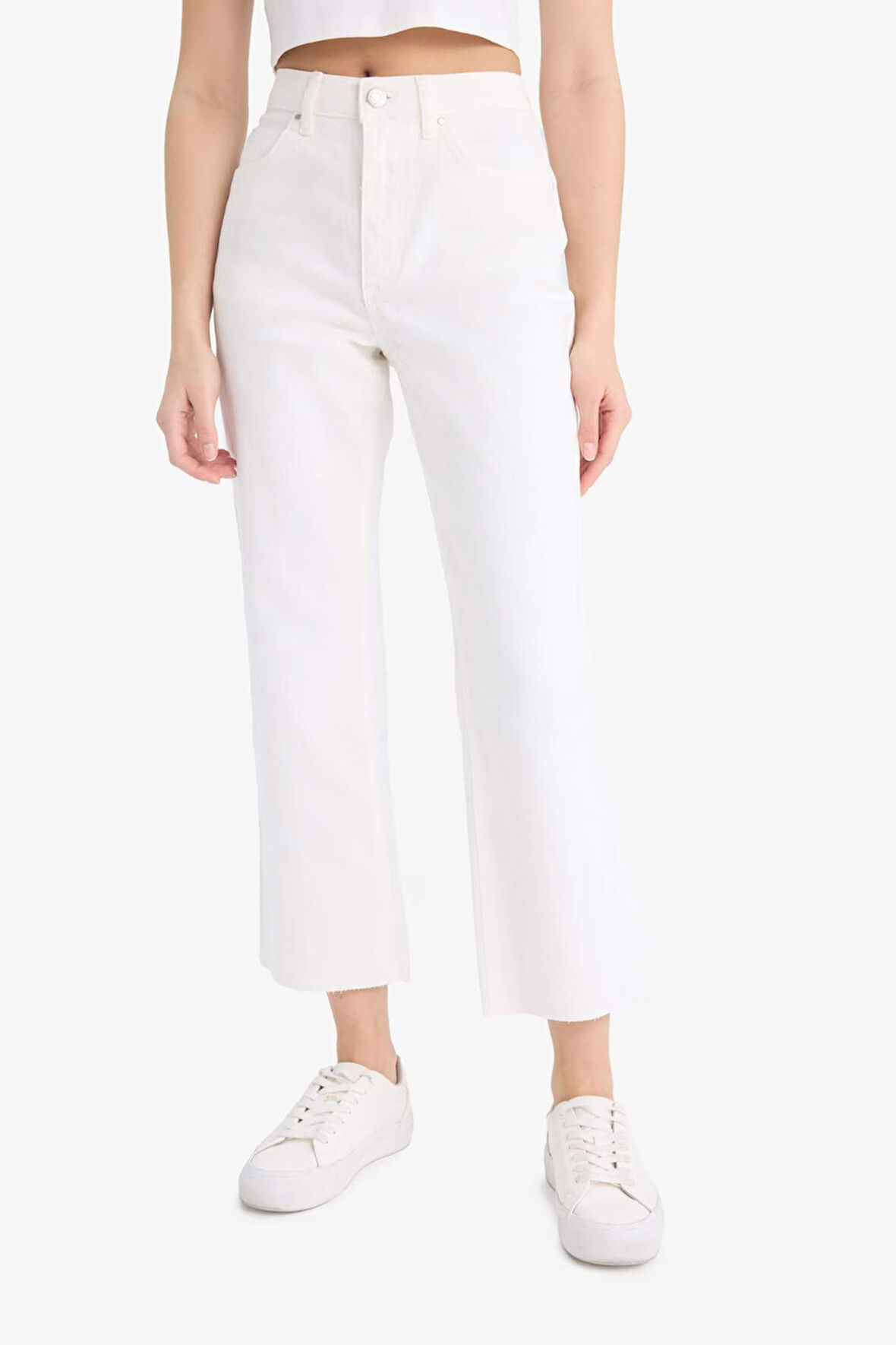 Coool Crop Flare Fit Normal Bel Gabardin Pantolon