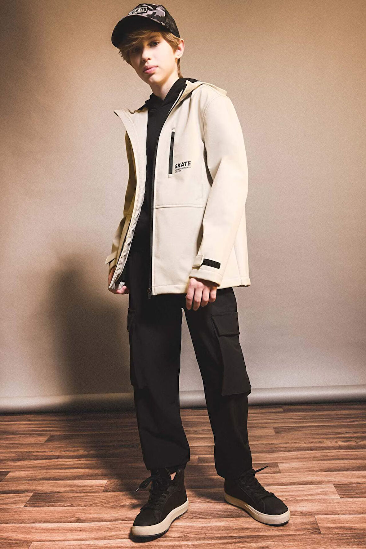 Erkek Çocuk Jogger Fit Kargo Paraşüt Pantolon