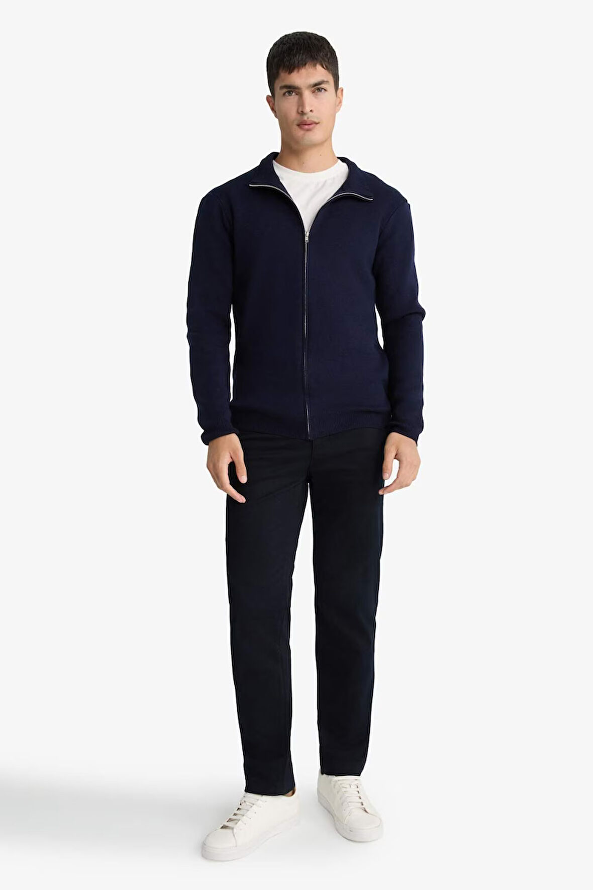 Regular Fit Düz Paça Chino Kanvas Pantolon