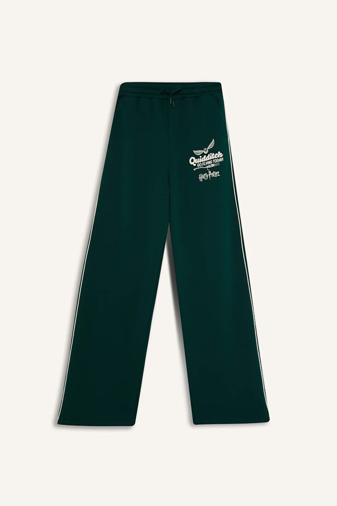 Okula Dönüş Coool Harry Potter Wide Leg Baskılı Kalın Kumaş Pantolon