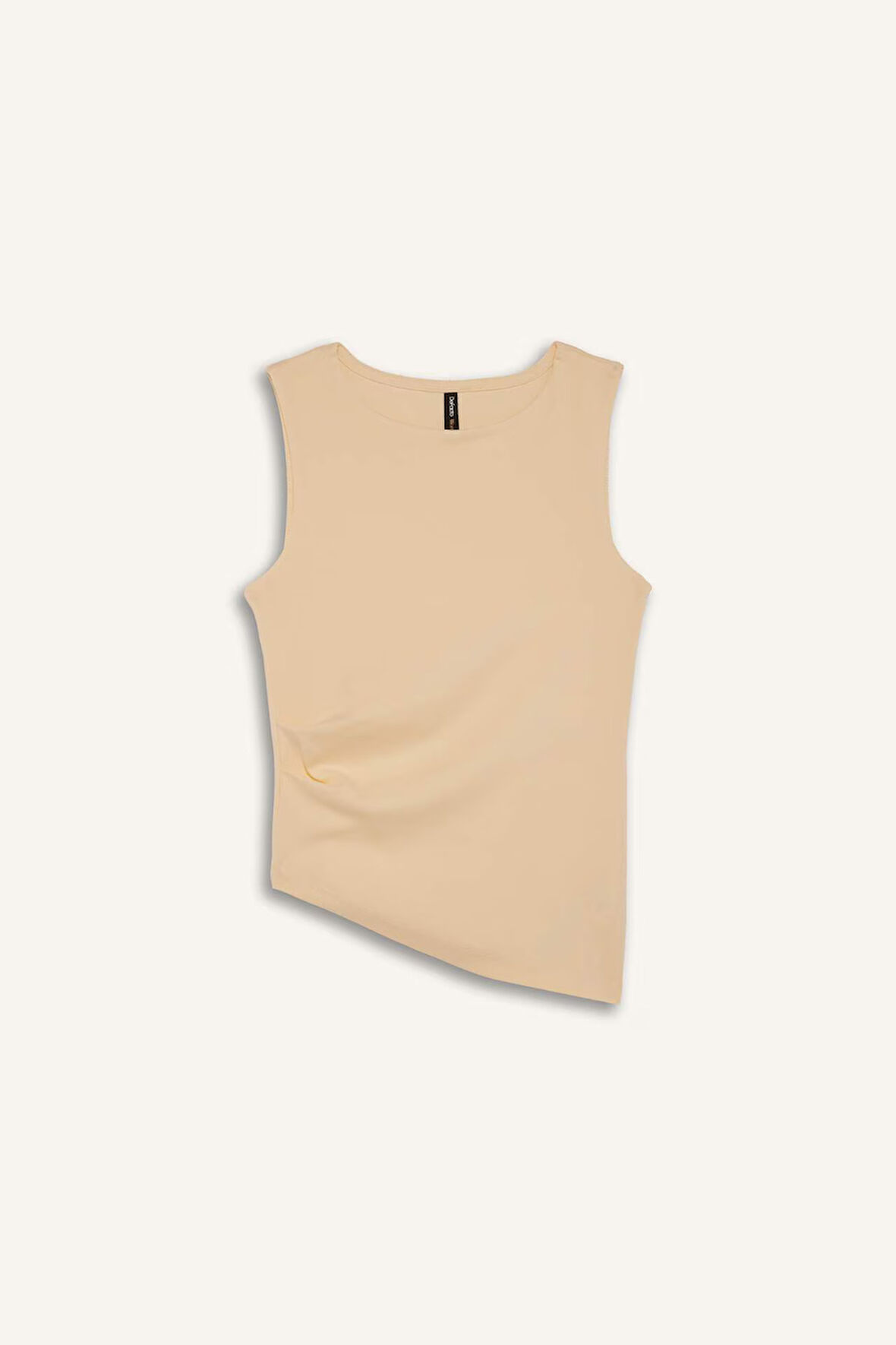 Slim Fit Dar Kesim Bisiklet Yaka Ribana Atlet