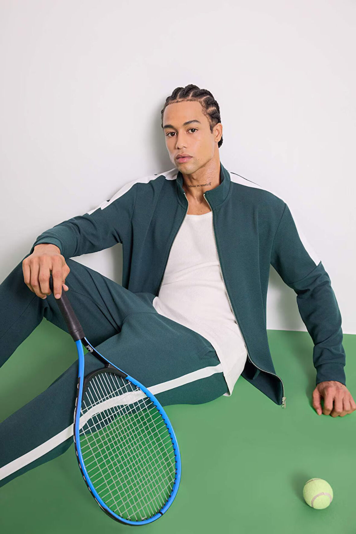 DeFactoFit Standart Fit Dik Yaka Fermuarlı Hırka