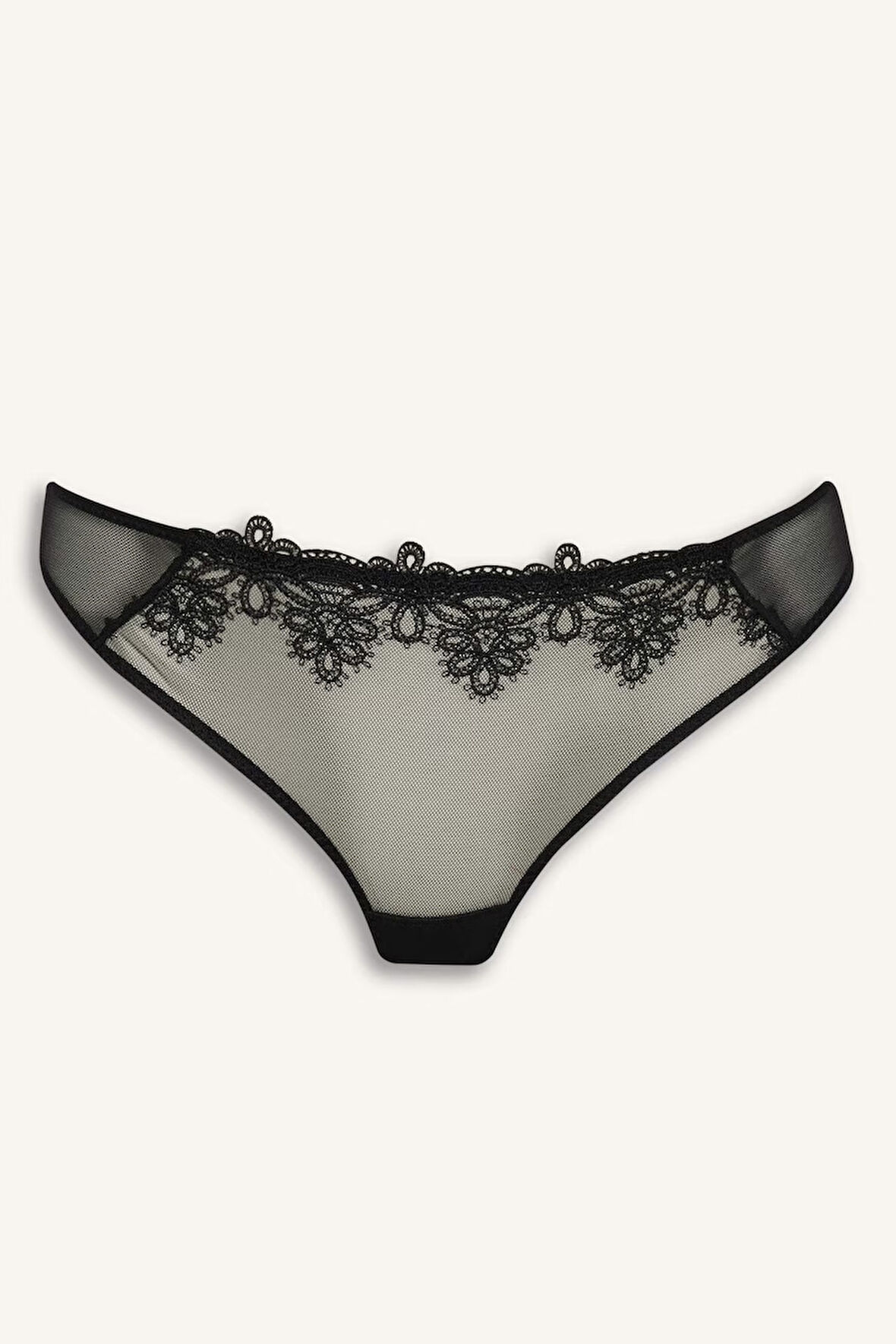 Dantel Detaylı Tül Brief Külot-Fall in Love