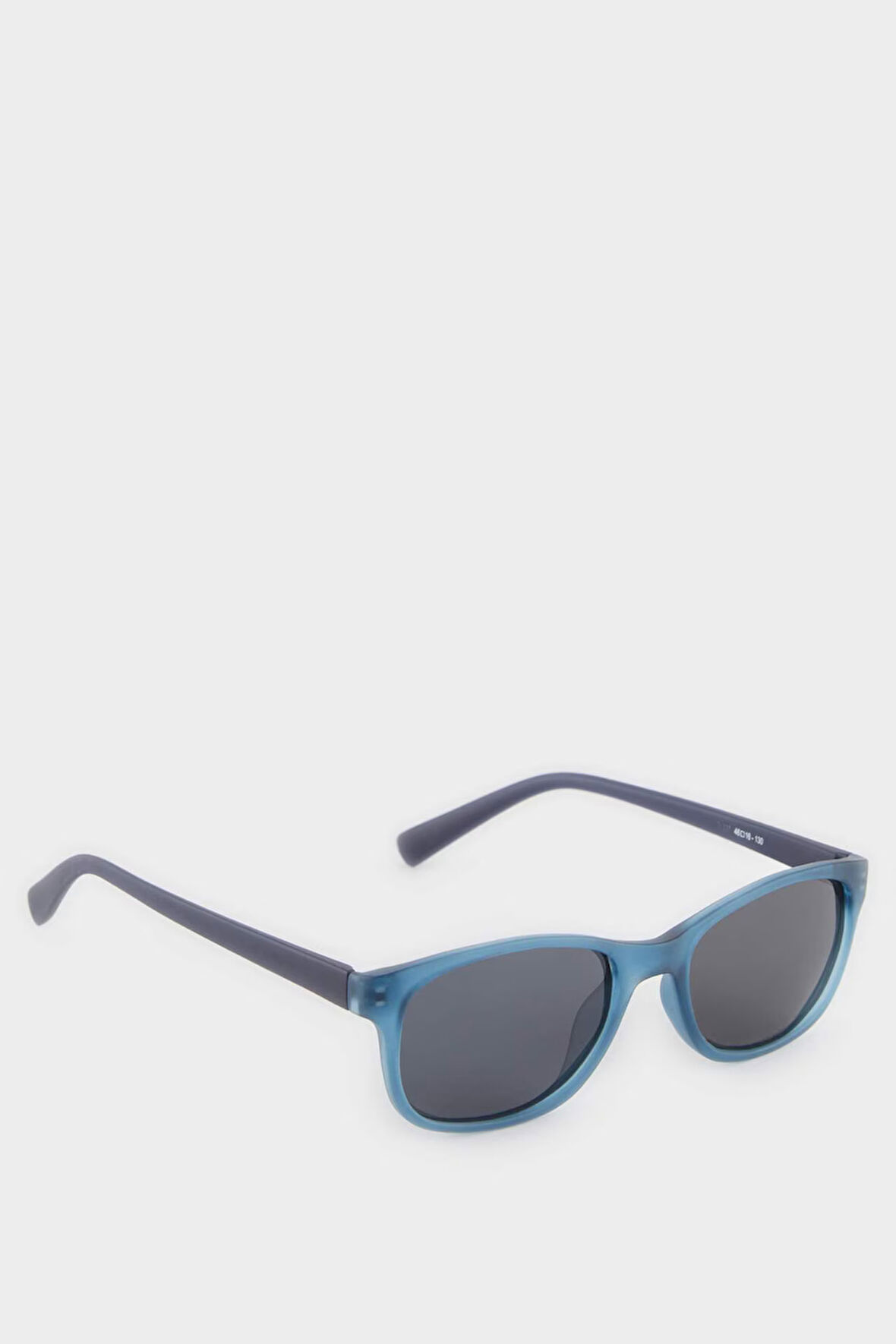 Erkek Çocuk Yuvarlak Lacivert Plastik Çerçeve Siyah Cam Polarize Güneş Gözlüğü