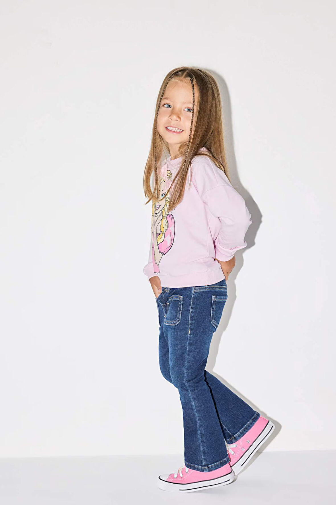 Kız Bebek Flare Fit Jean Pantolon