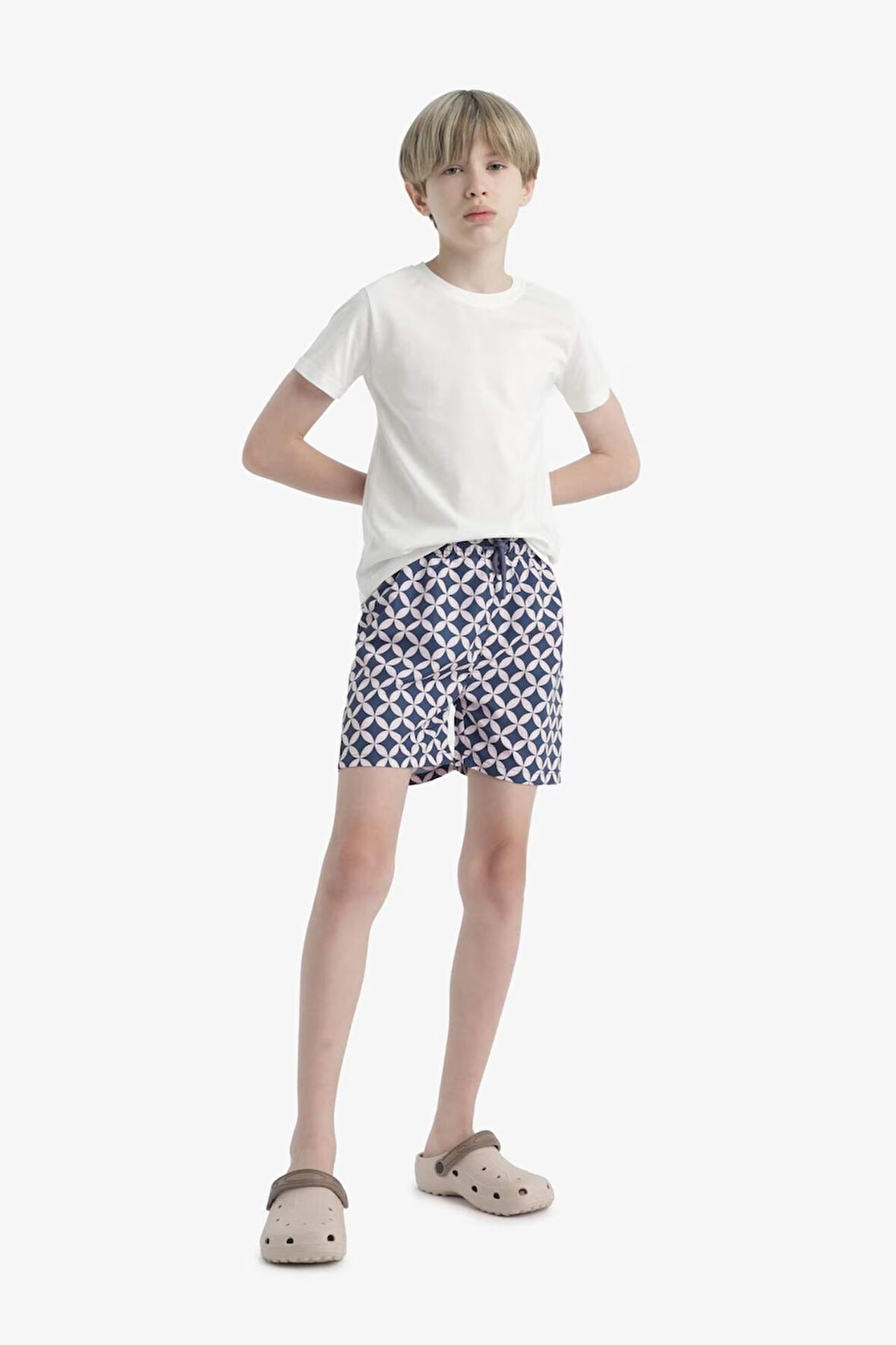 Erkek Çocuk Desenli Deniz Şortu