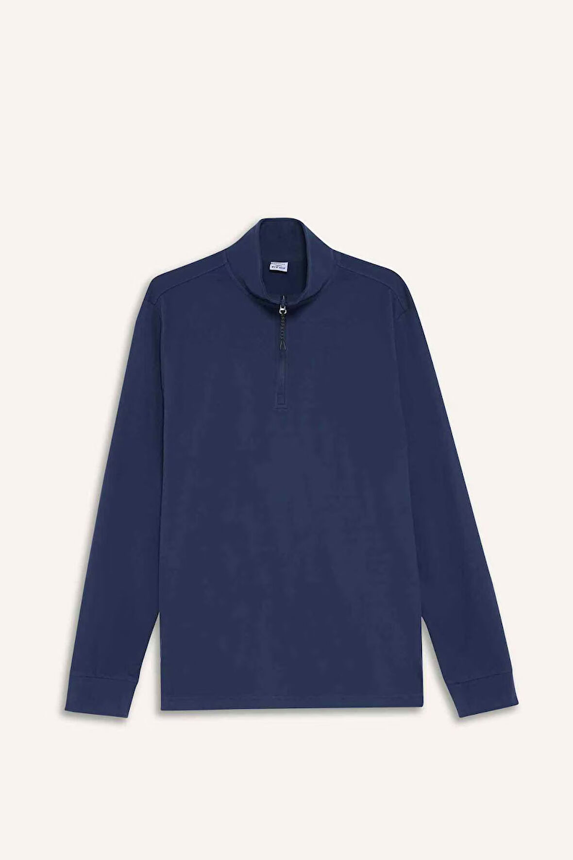 DeFactoFit Standart Fit Dik Yaka Yarım Fermuarlı Polar Sporcu Sweatshirt