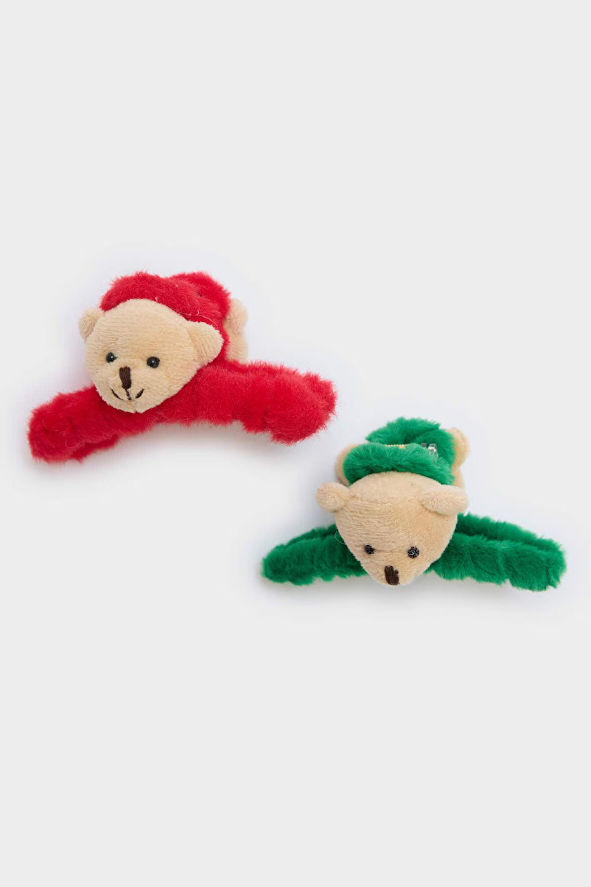 Kadın 2'li Peluş Ayıcıklı Mandal Toka