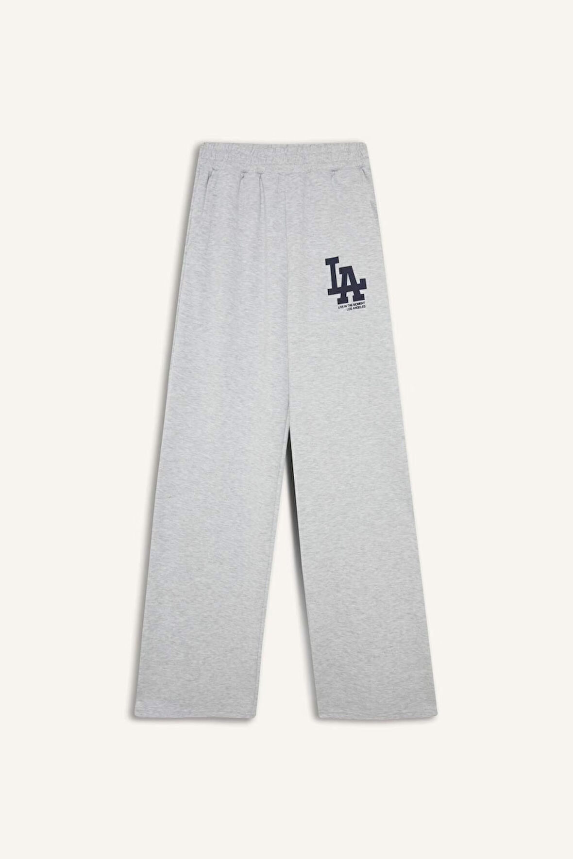 Coool Wide Leg Geniş Paça Beli Lastikli Baskılı Eşofman Altı