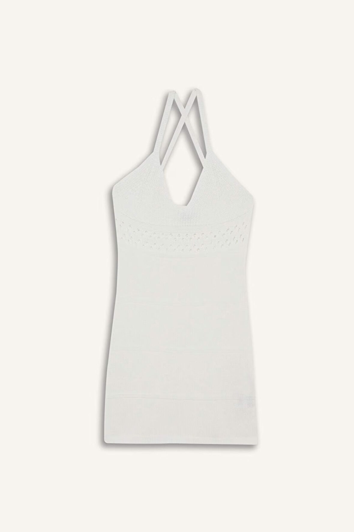 Slim Fit Dar Kesim V Yaka Kolsuz Elbise