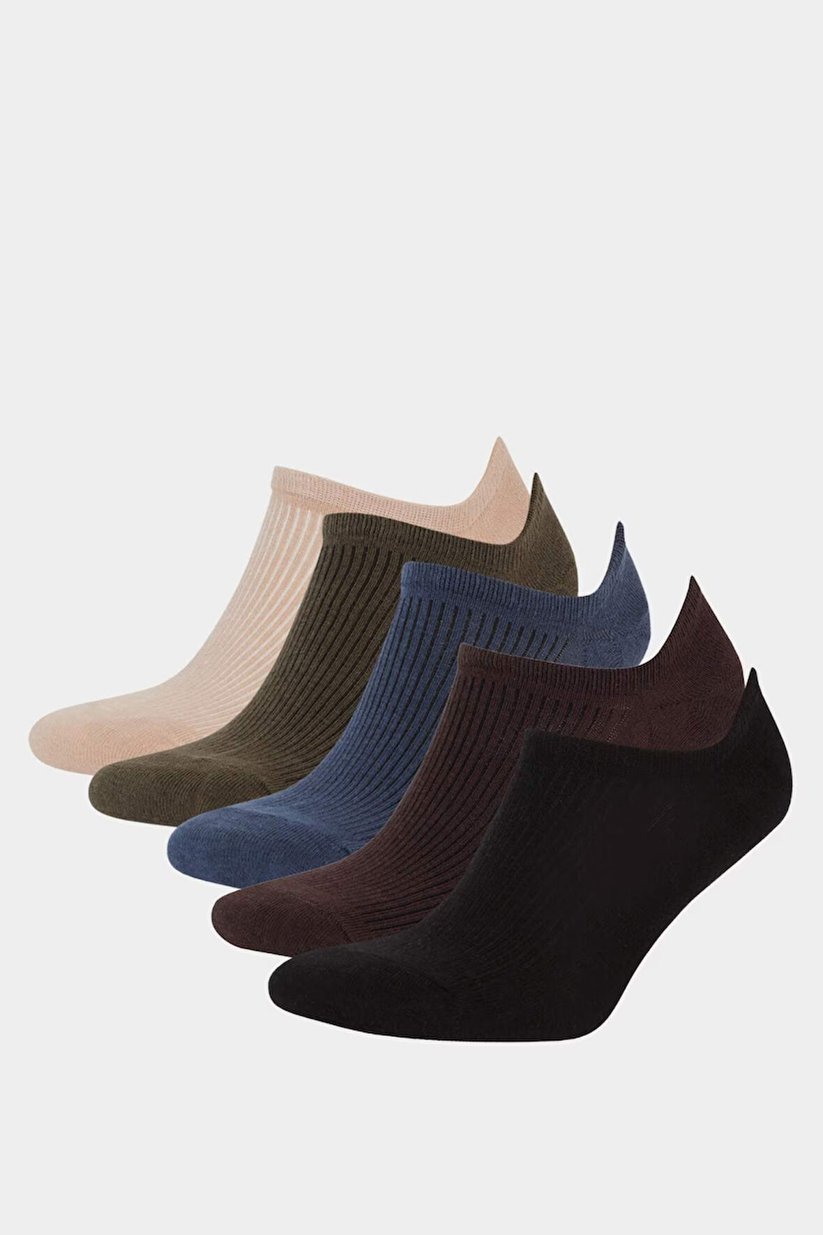 Erkek 5'li Pamuklu Sneaker Çorap