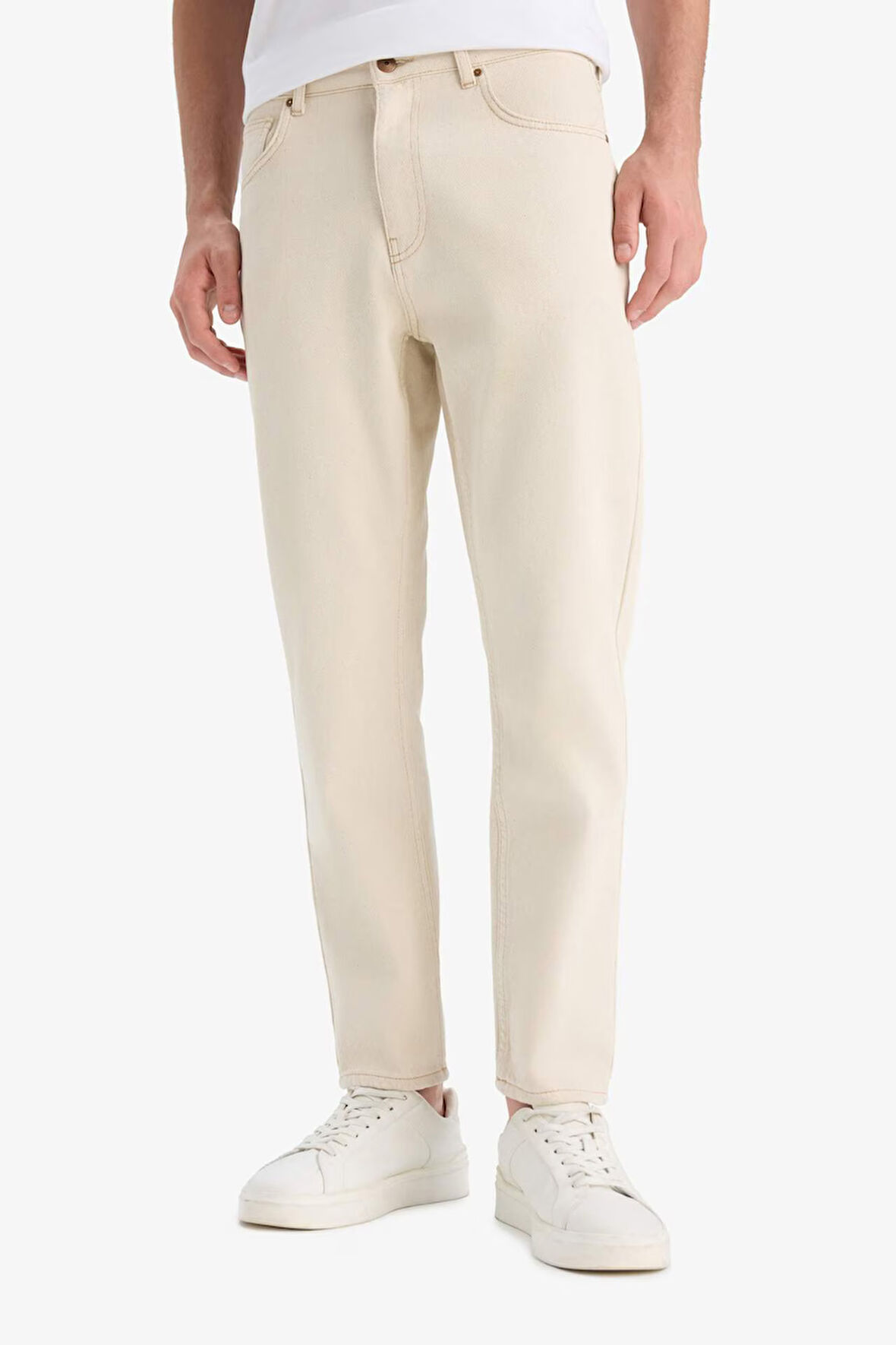 DeFacto %100 Pamuk 90's Slim Fit Dar Kalıp Yüksek Bel Dar Paça Jean Pantolon E1370AX25SMBG714