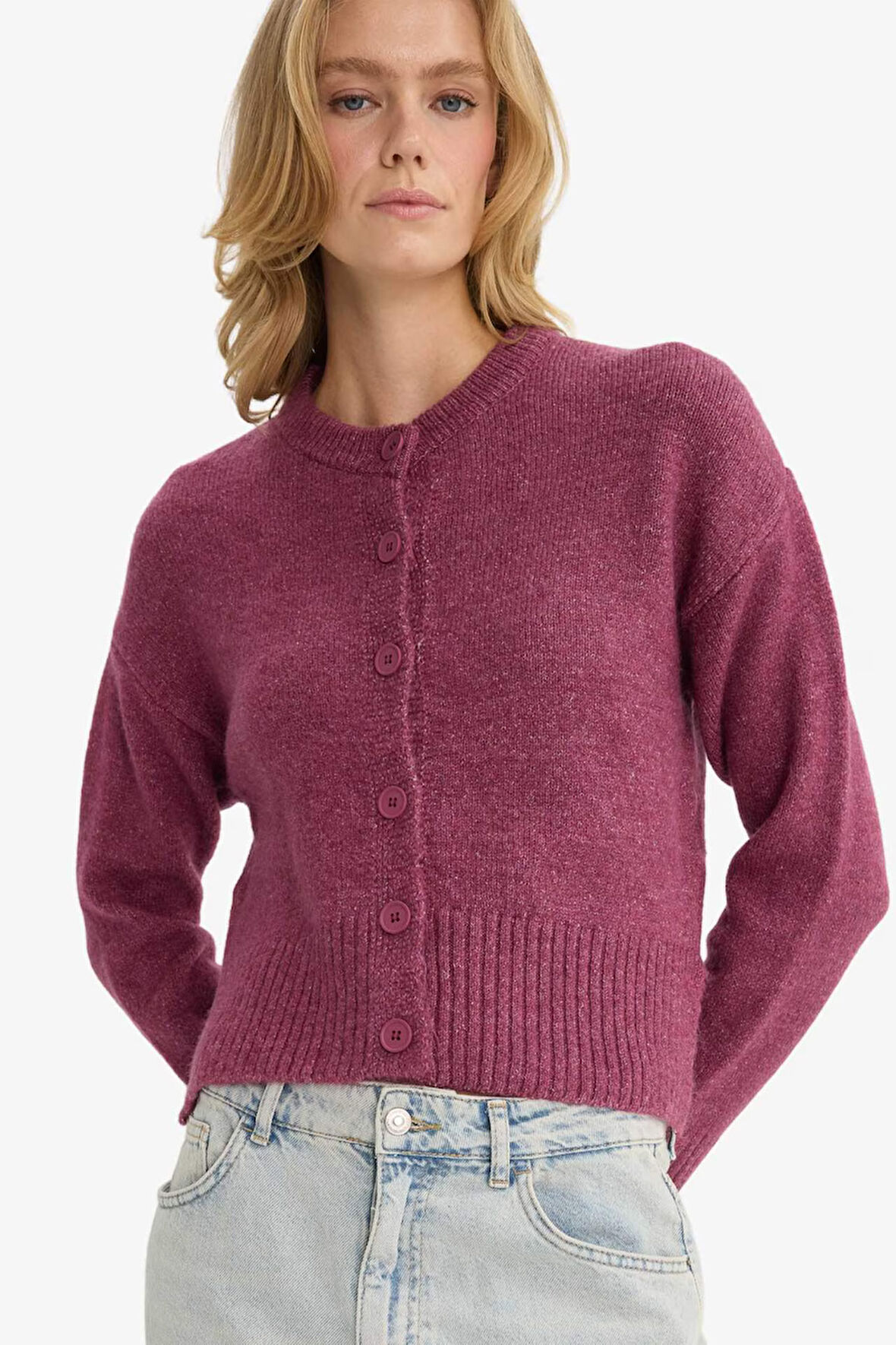 Regular Fit Bisiklet Yaka Hırka