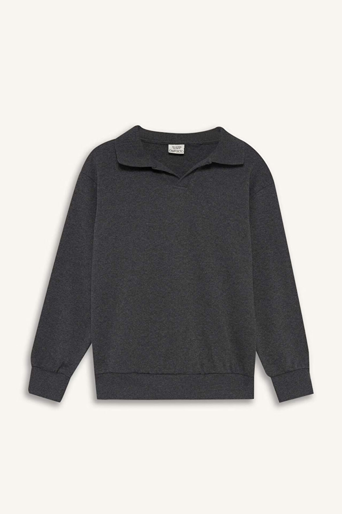 Erkek Çocuk New Regular Fit Apaş Yaka Sweatshirt