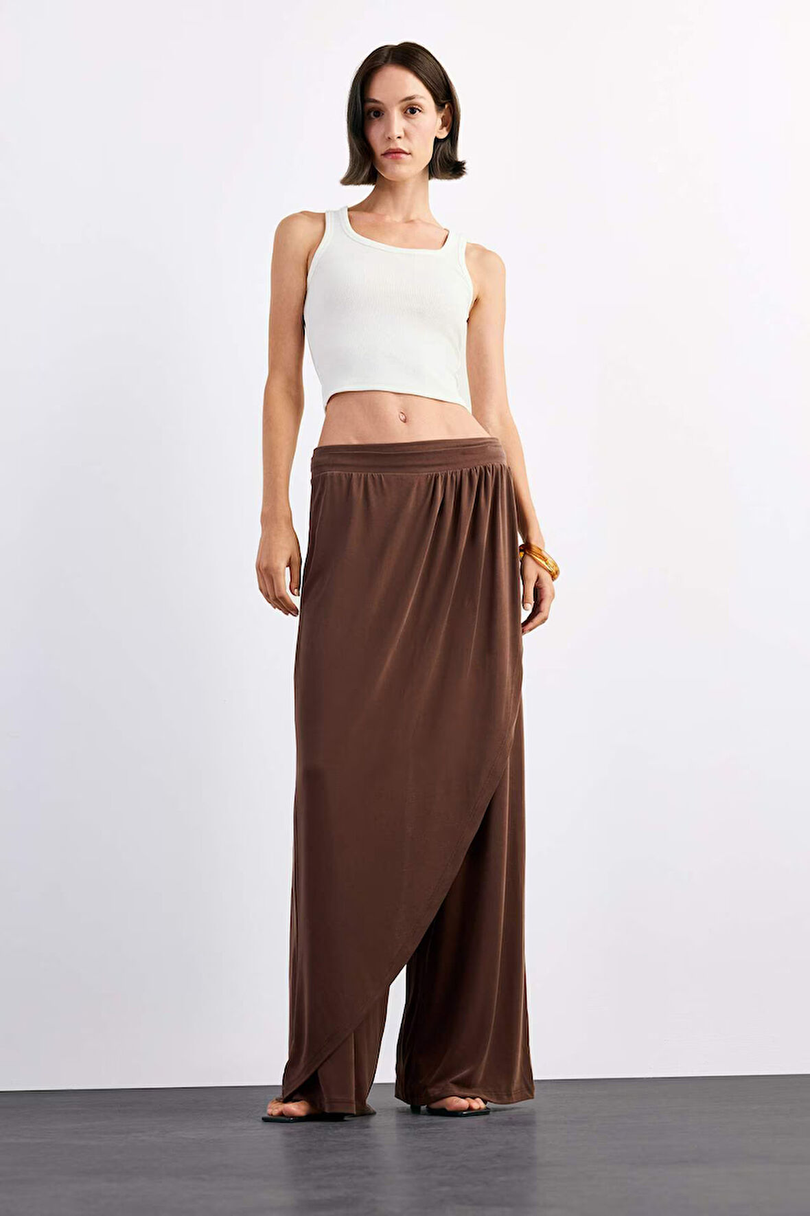 Relax Fit Normal Bel Düz Paça Modal Pantolon