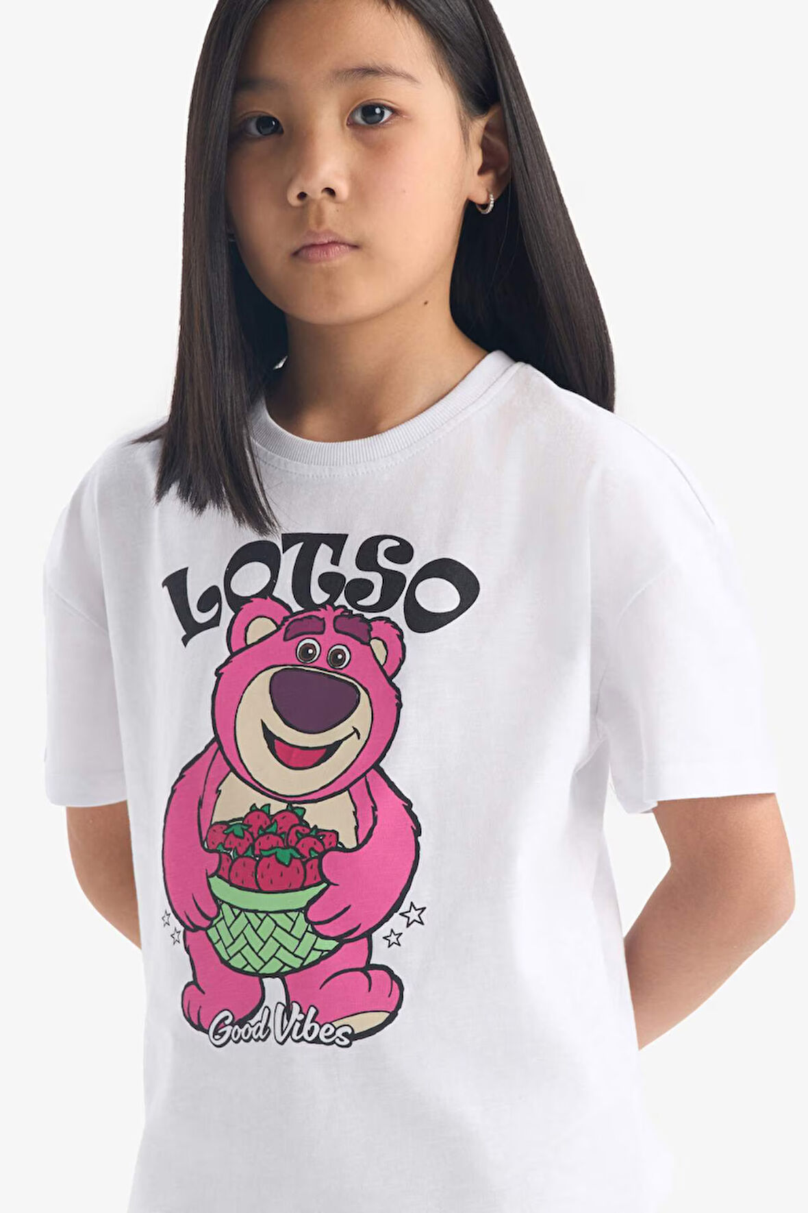 DeFacto Kız Çocuk Toy Story Relax Fit Bisiklet Yaka Kısa Kollu Tişört E6557A825HSWT83